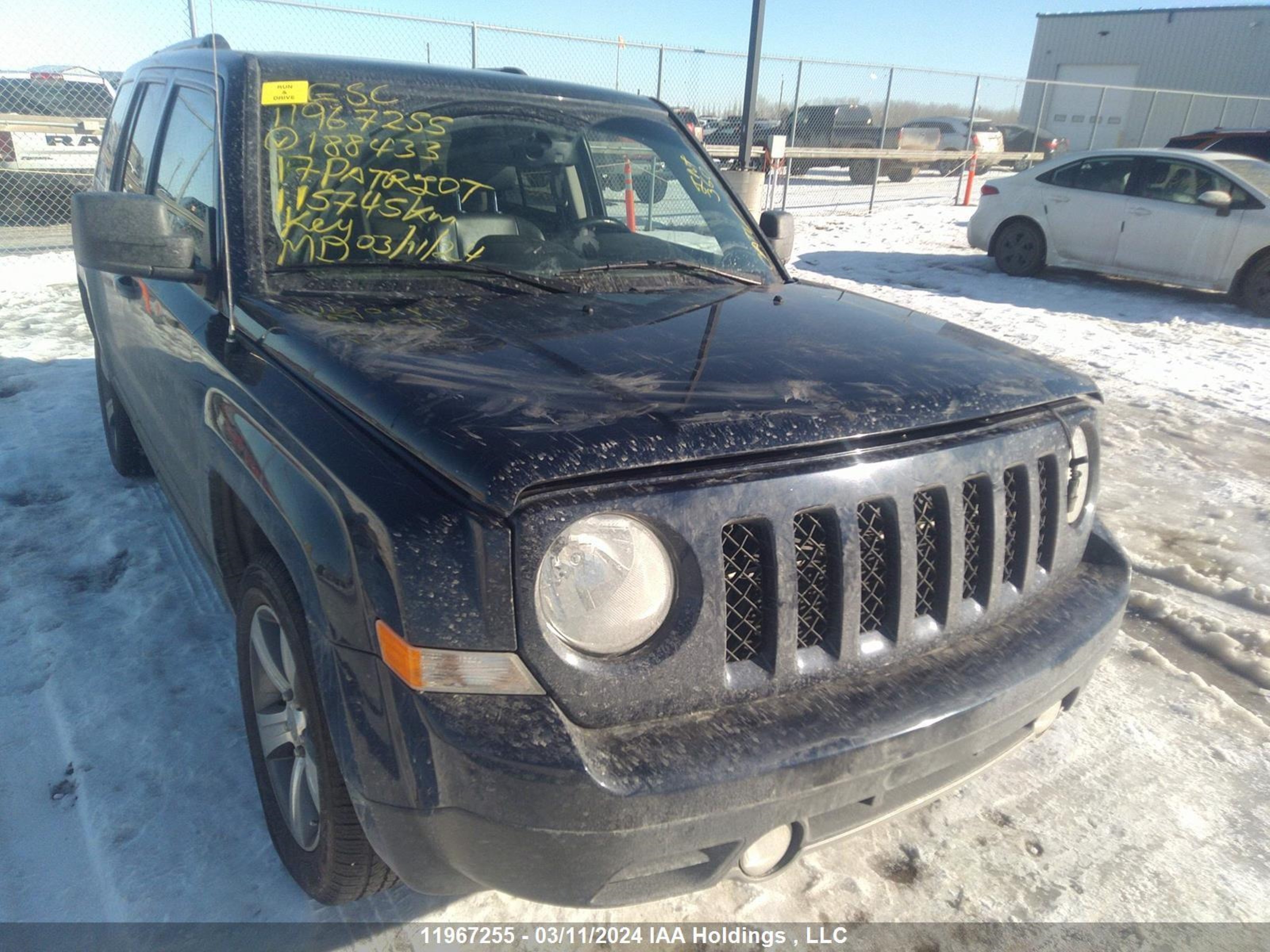 jeep liberty (patriot) 2017 1c4njrab9hd188433