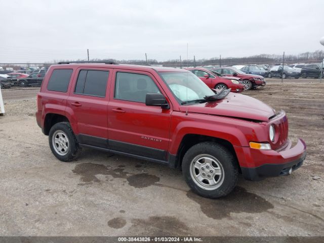 jeep patriot 2016 1c4njrbb0gd579502