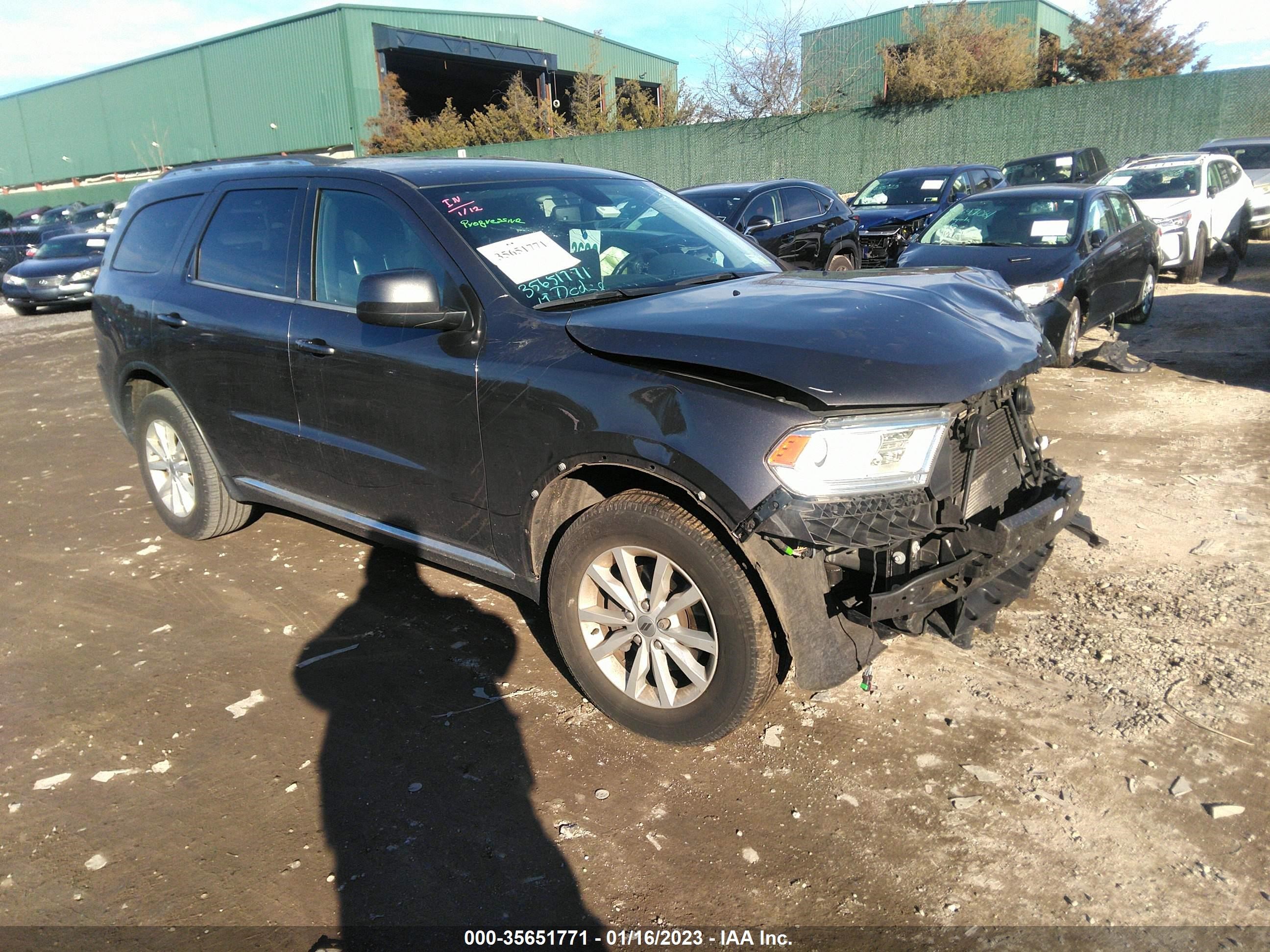 dodge durango 2019 1c4rdjag0kc848507