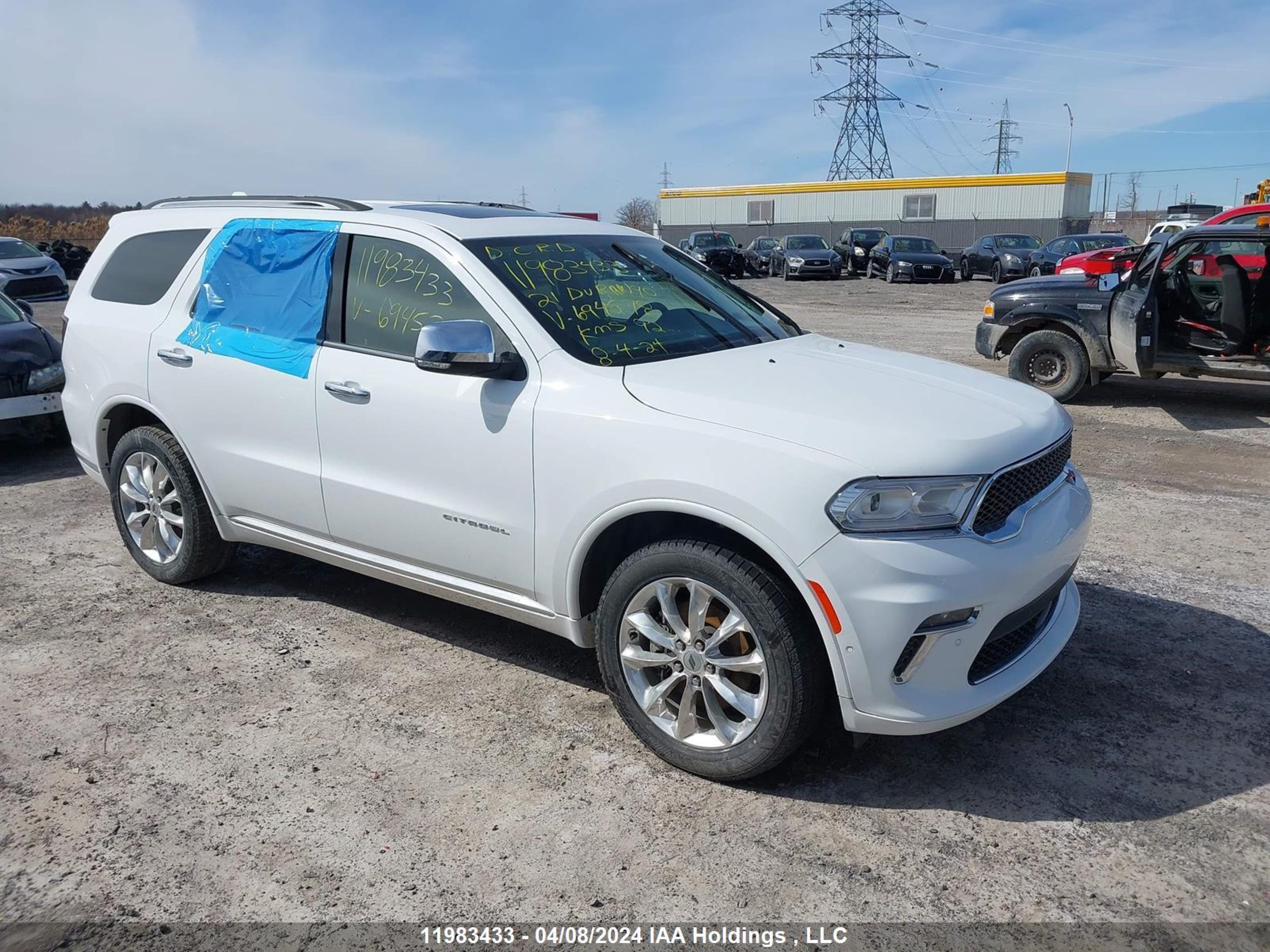 dodge durango 2021 1c4rdjeg1mc694578