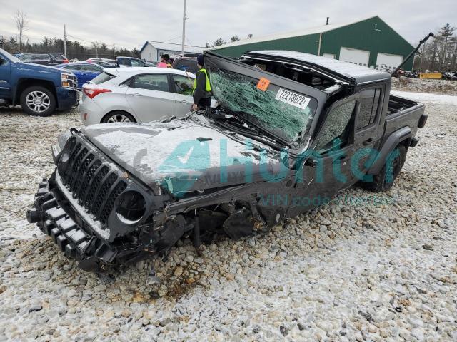 jeep gladiator 2021 1c6hjtag0ml575384