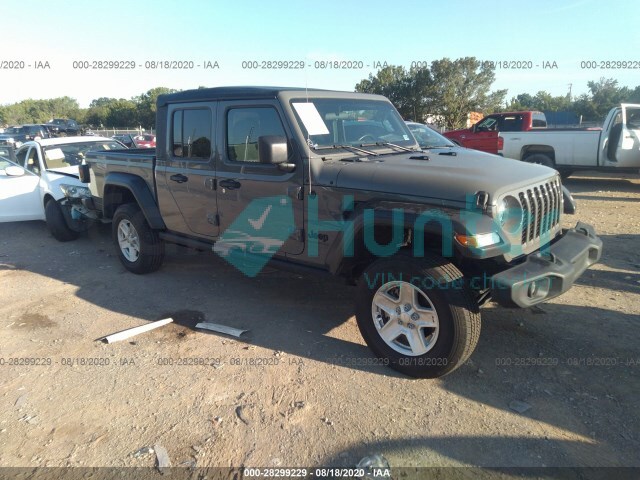 jeep gladiator 2020 1c6hjtag6ll148242