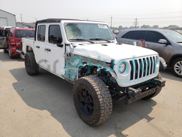 jeep gladiator 2020 1c6hjtag8ll131362