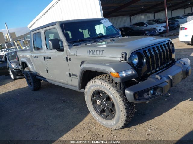 jeep gladiator 2022 1c6hjtagxnl121709