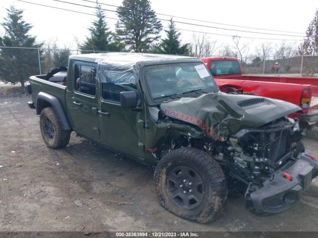 jeep gladiator 2022 1c6jjteg9nl151814