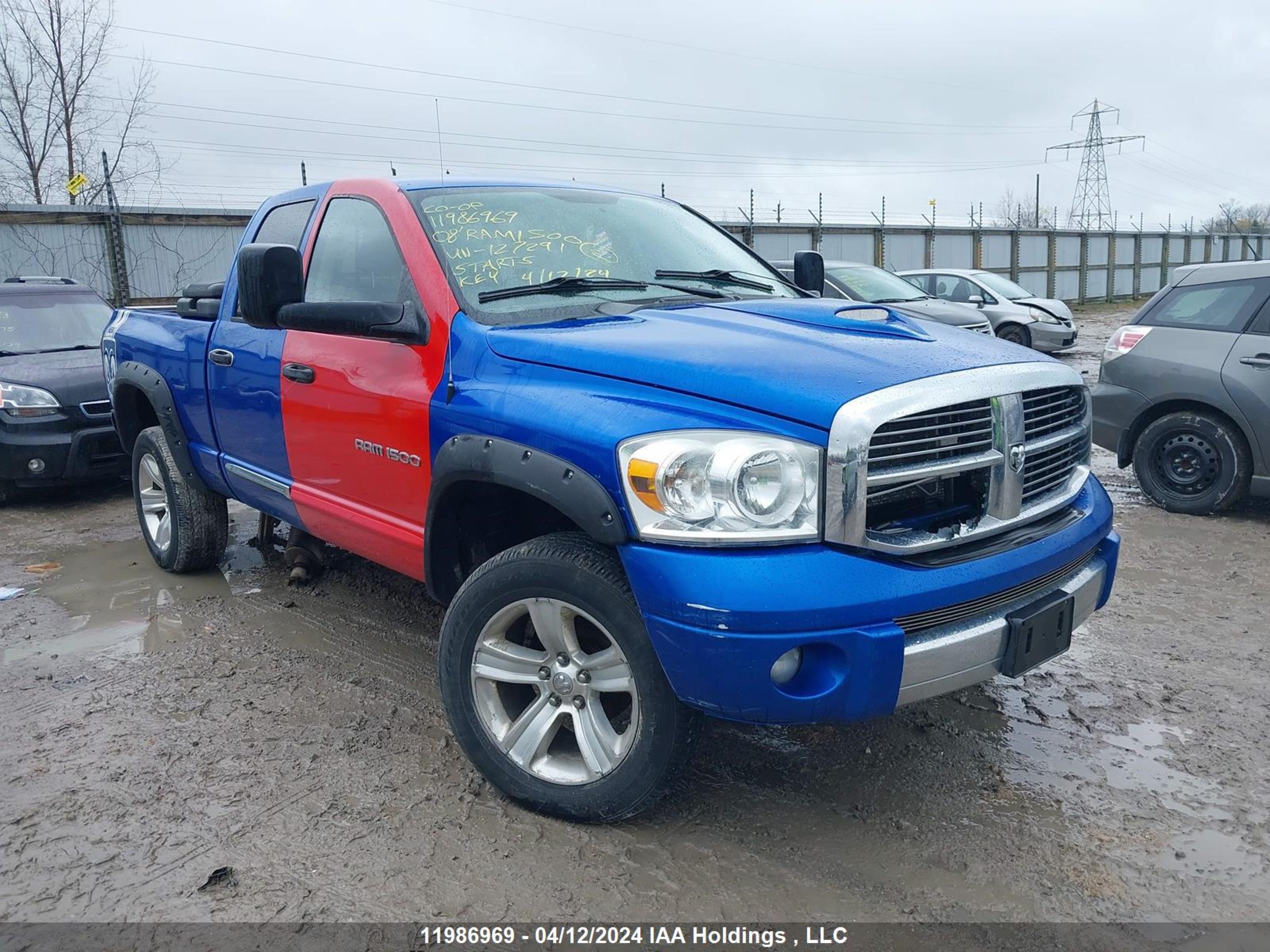 dodge ram 2008 1d3hu18218j127291