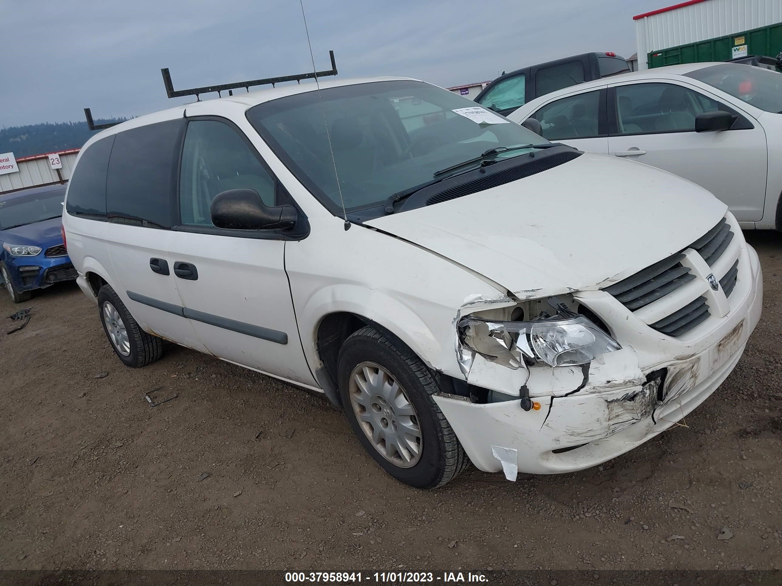 dodge caravan 2007 1d4gp23r77b250871