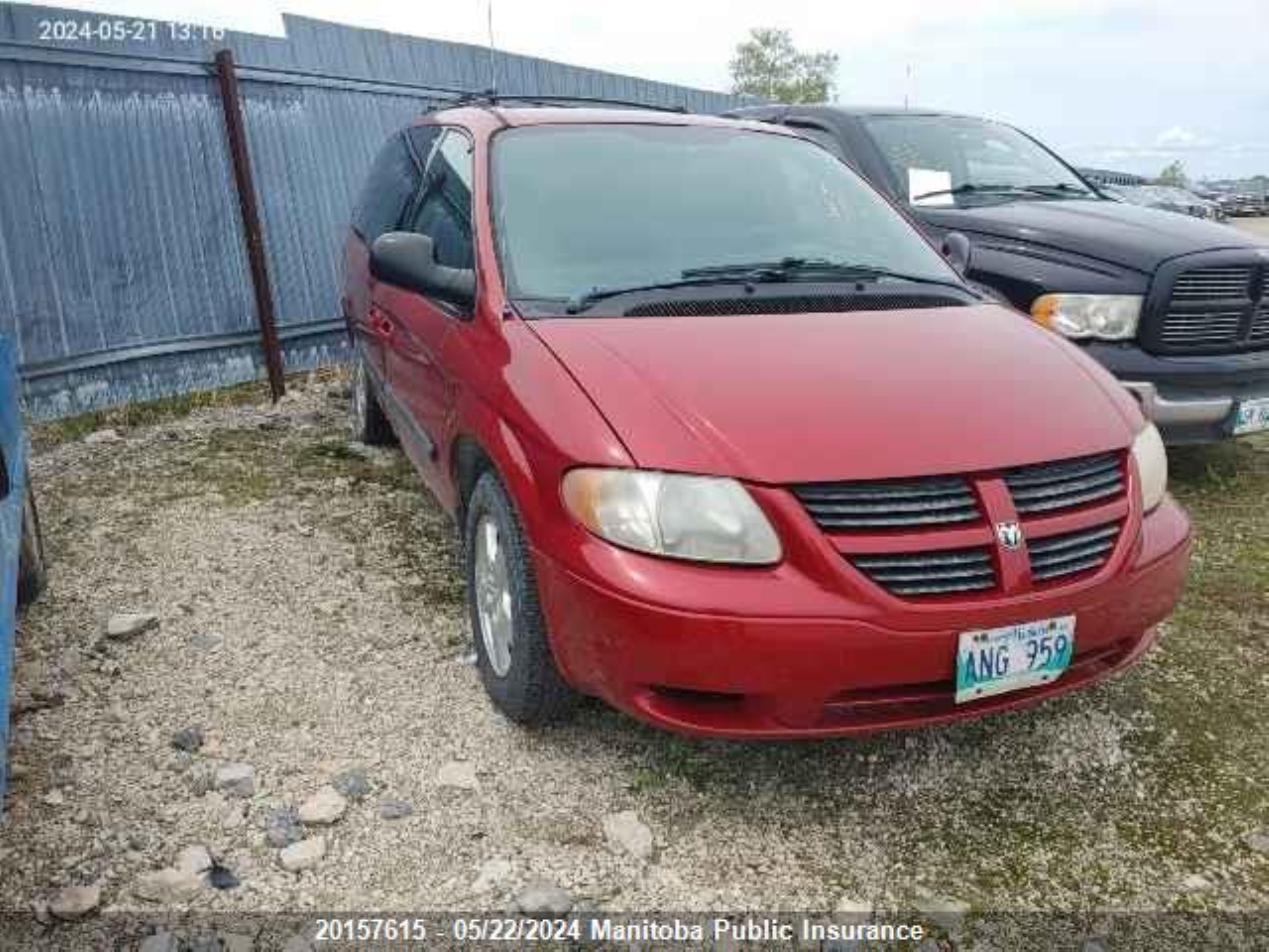 dodge caravan 2005 1d4gp24r55b133219