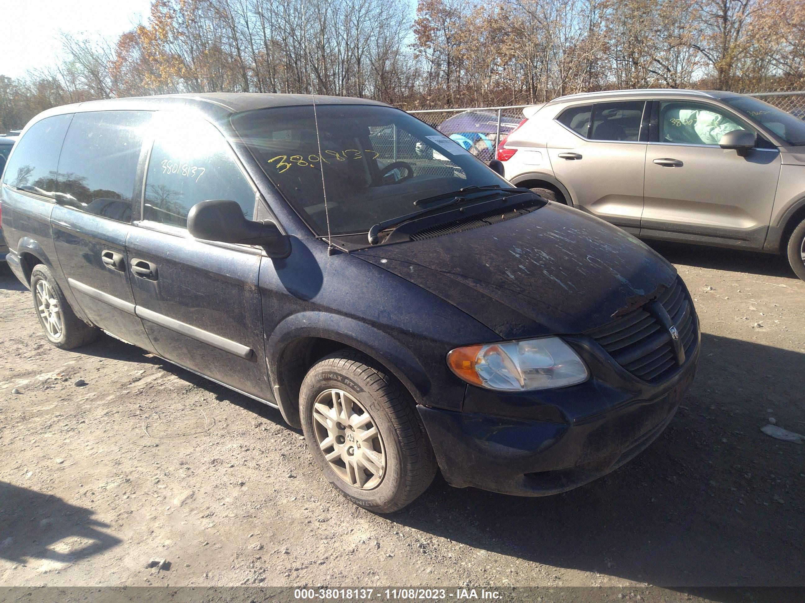 dodge caravan 2005 1d4gp24r95b246655