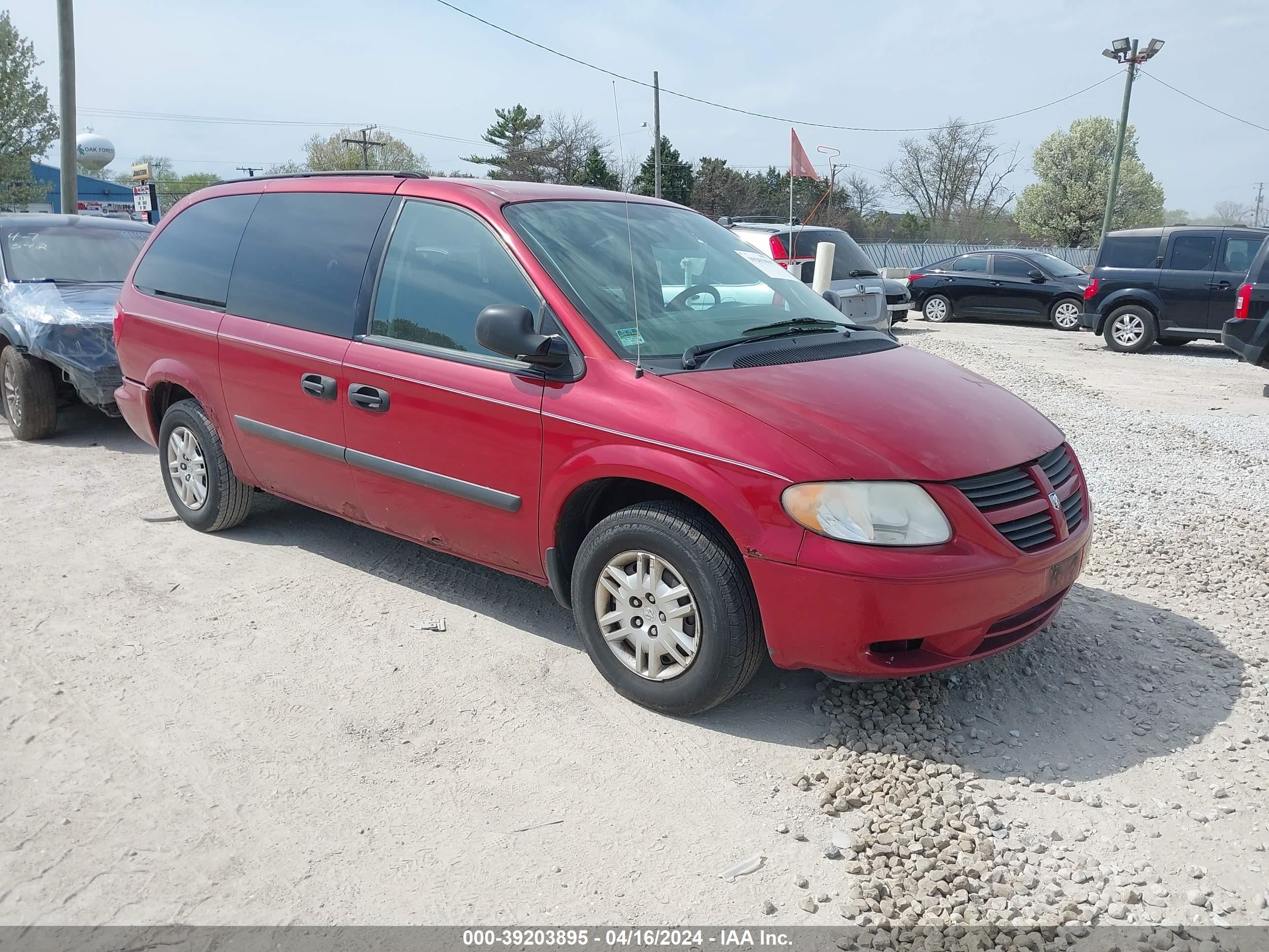 dodge caravan 2007 1d4gp24rx7b256078