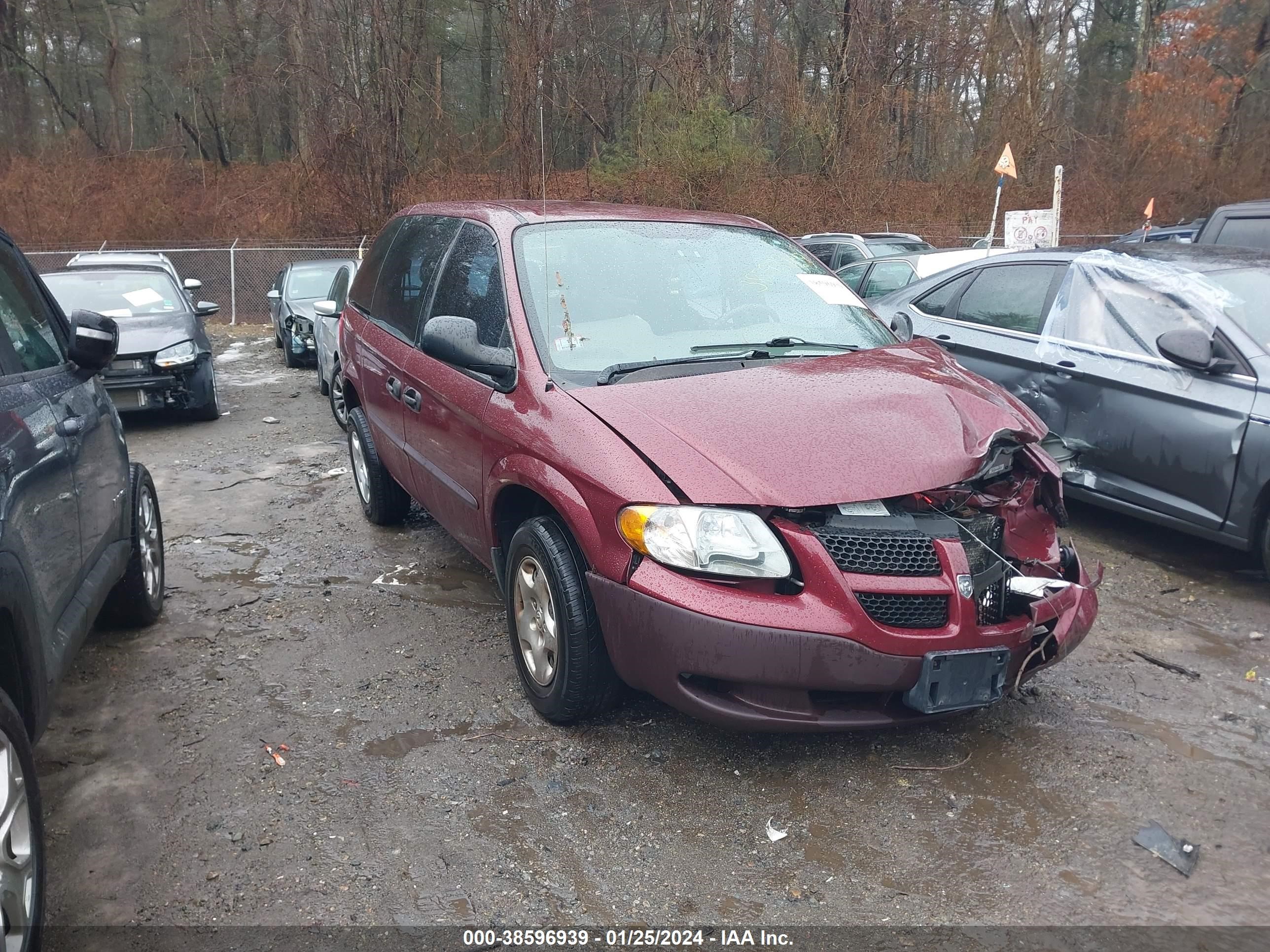 dodge caravan 2003 1d4gp25b33b111279