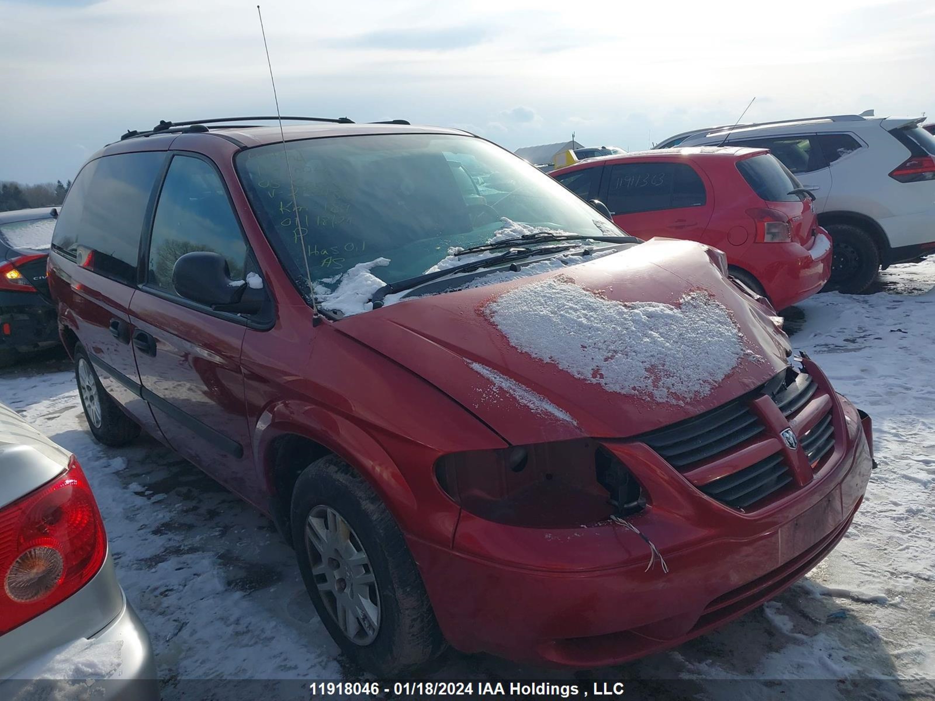 dodge caravan 2005 1d4gp25rx5b218488