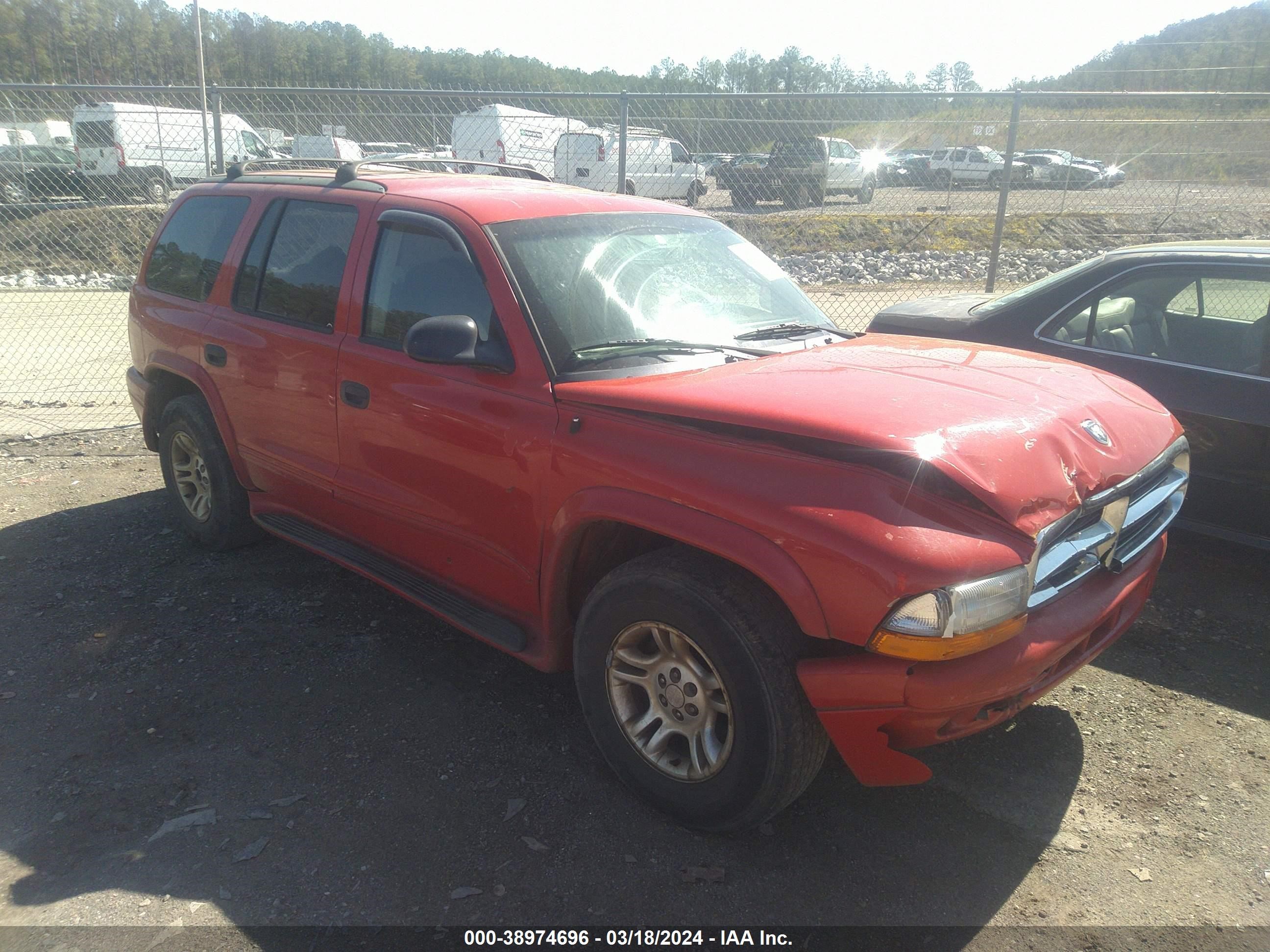 dodge durango 2003 1d4hr48z43f611026