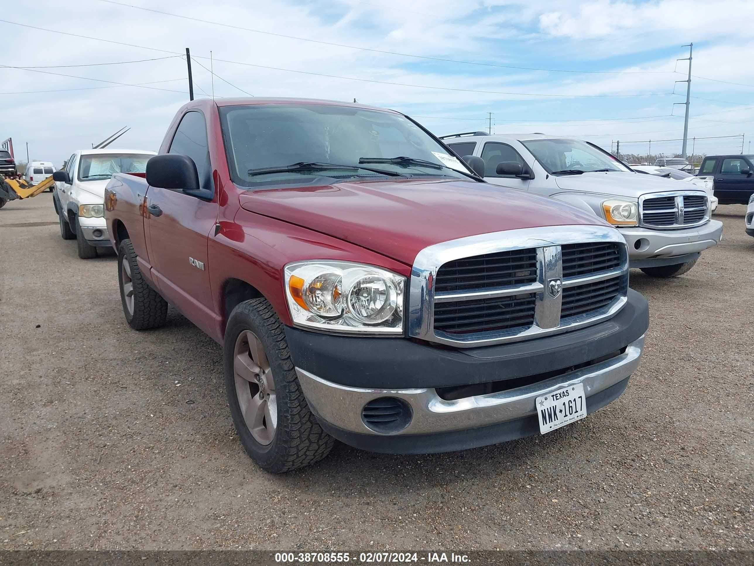 dodge ram 2008 1d7ha16k38j131949