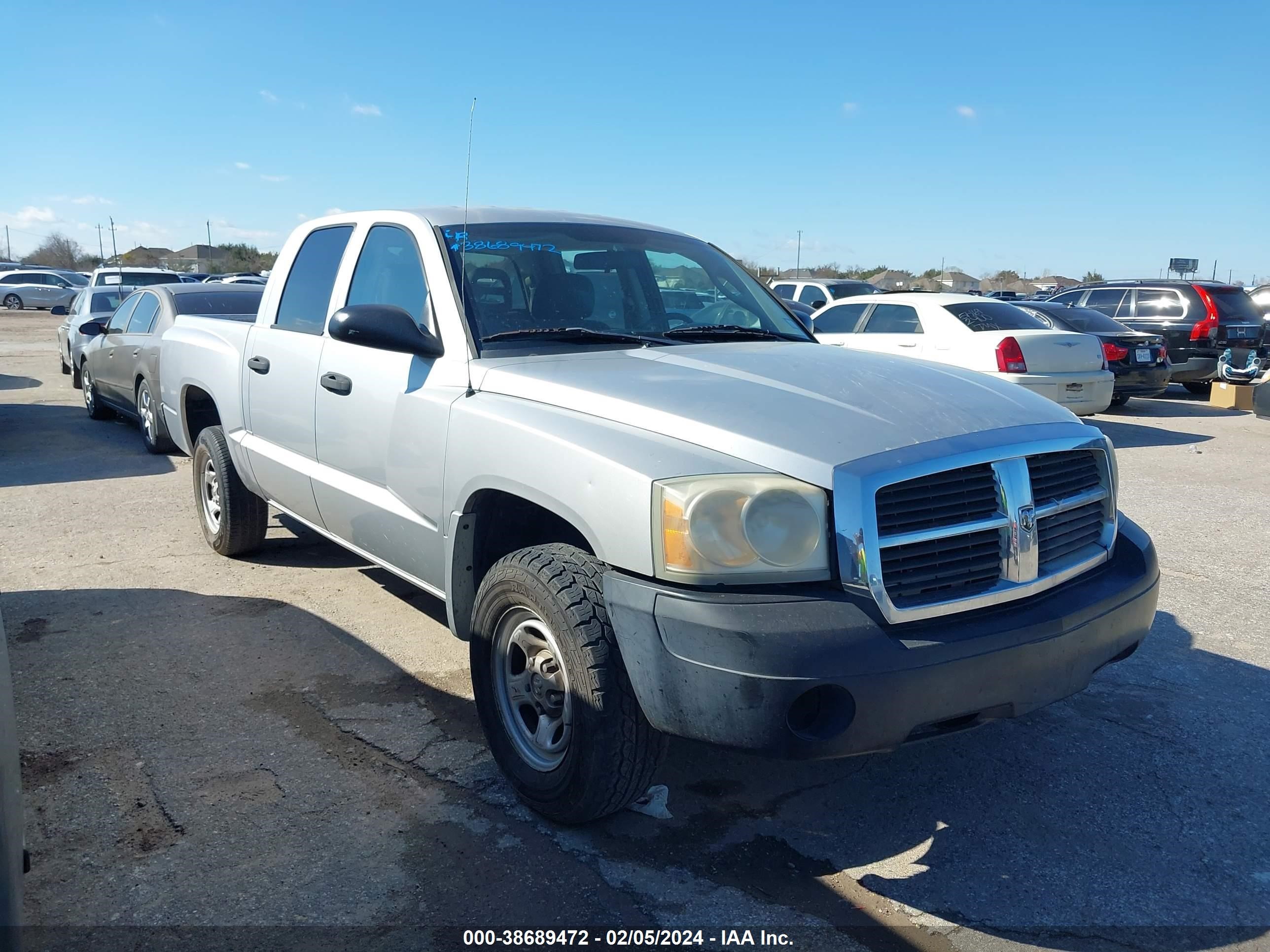 dodge dakota 2006 1d7he28k56s580550