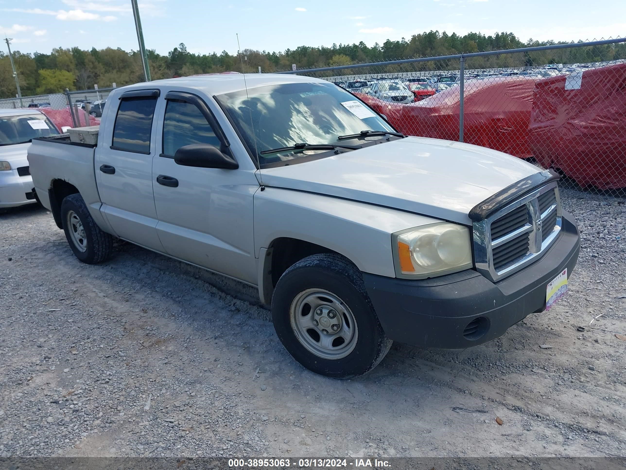 dodge dakota 2005 1d7he28n55s186801