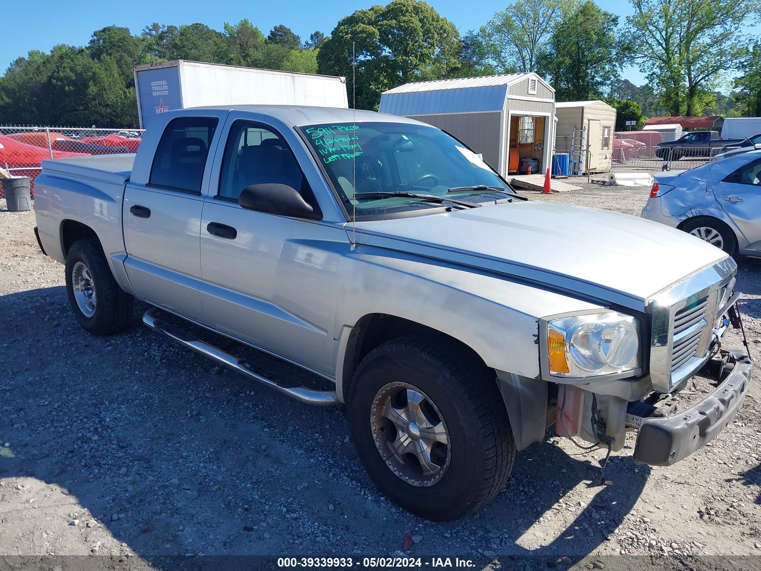 dodge dakota 2007 1d7he48k57s166391