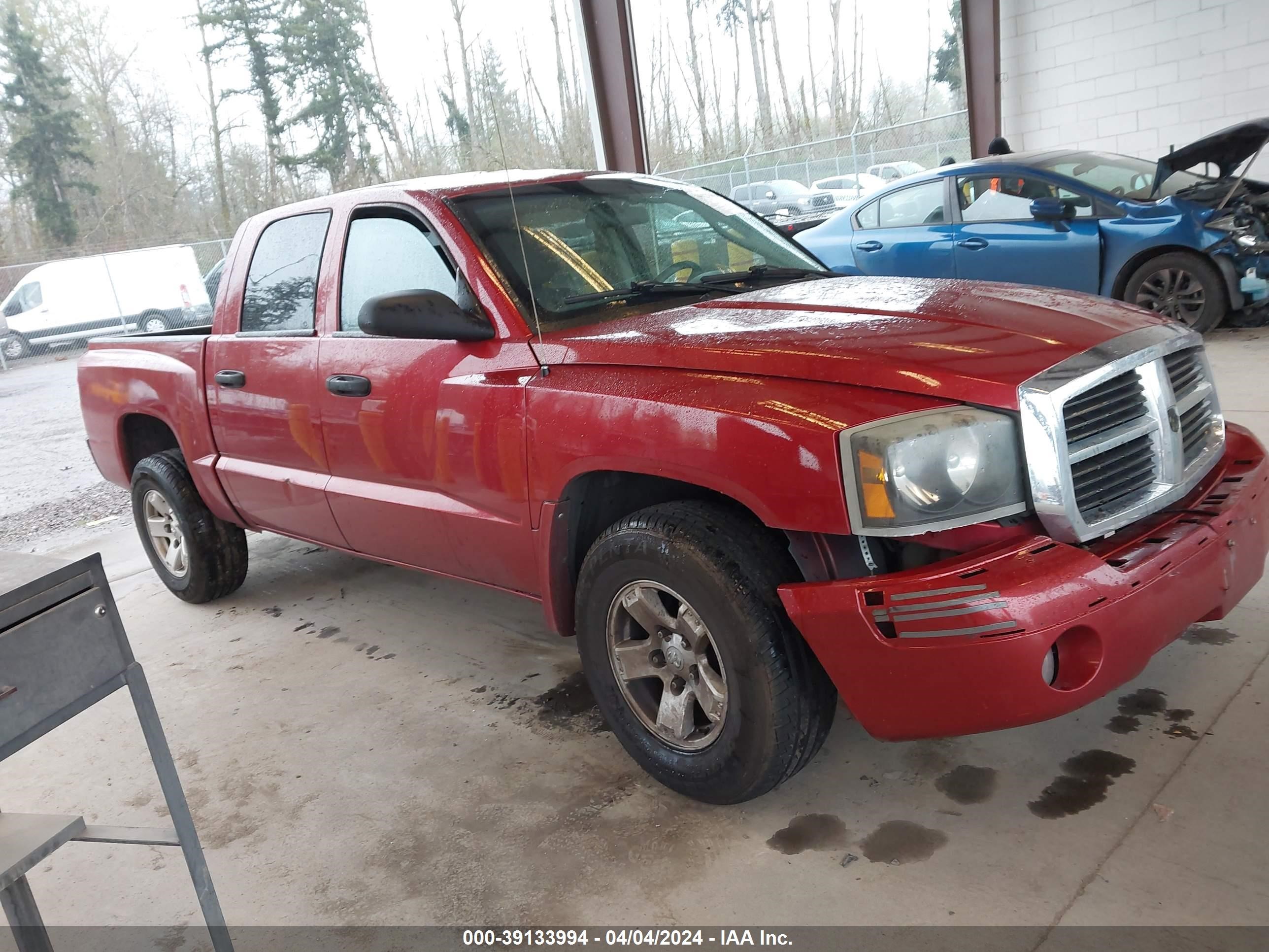 dodge dakota 2007 1d7he48k87s123275