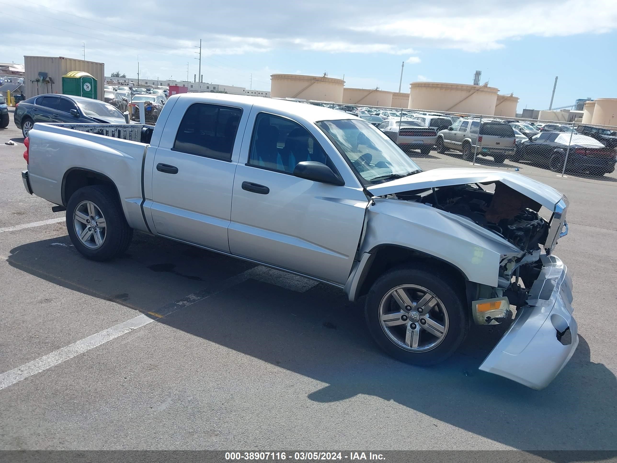 dodge dakota 2007 1d7he48kx7s192565