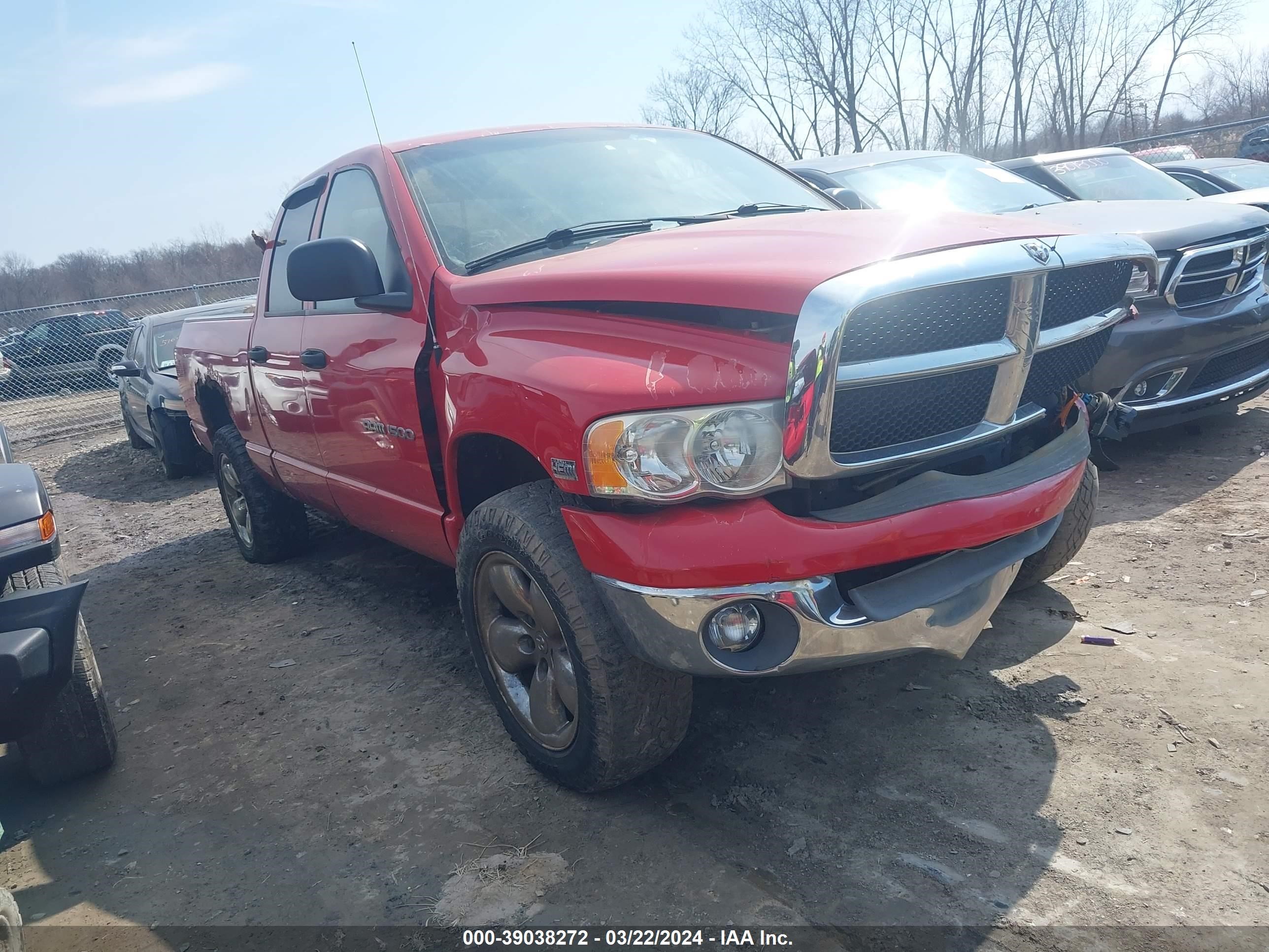 dodge ram 2005 1d7hu18d95s289143