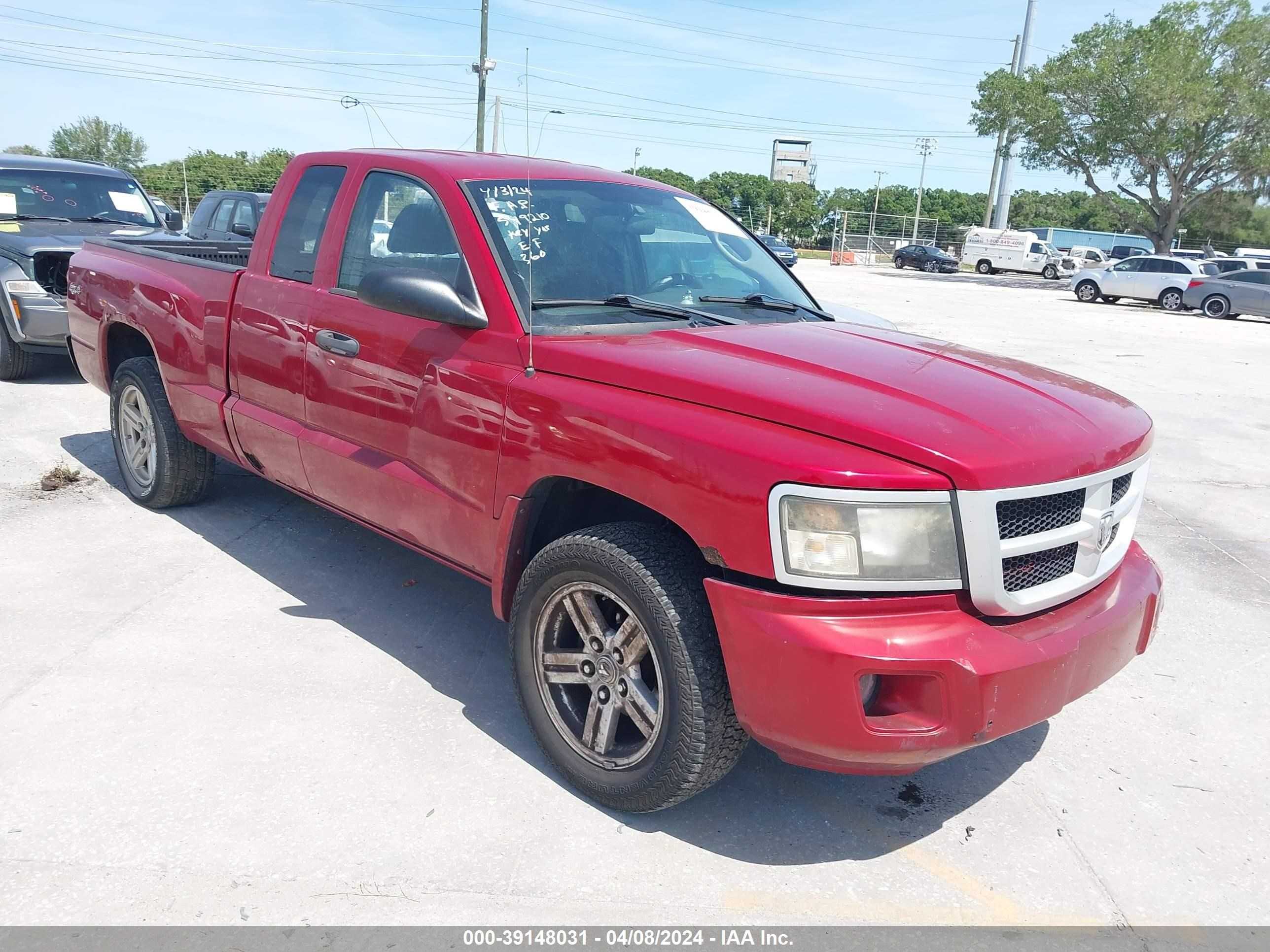 dodge dakota 2008 1d7hw32k48s592722