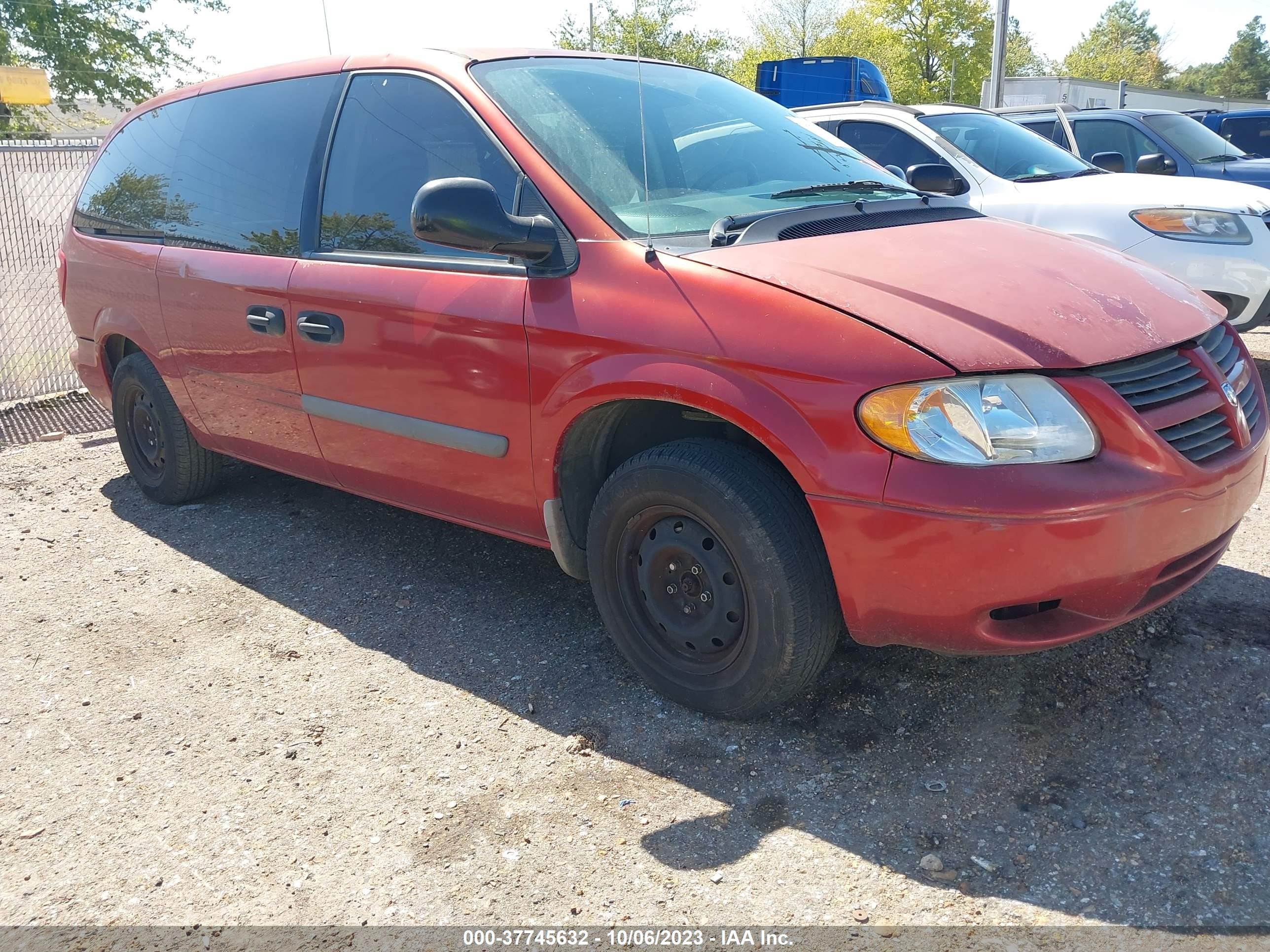 dodge caravan 2007 1d8gp24r47b147906