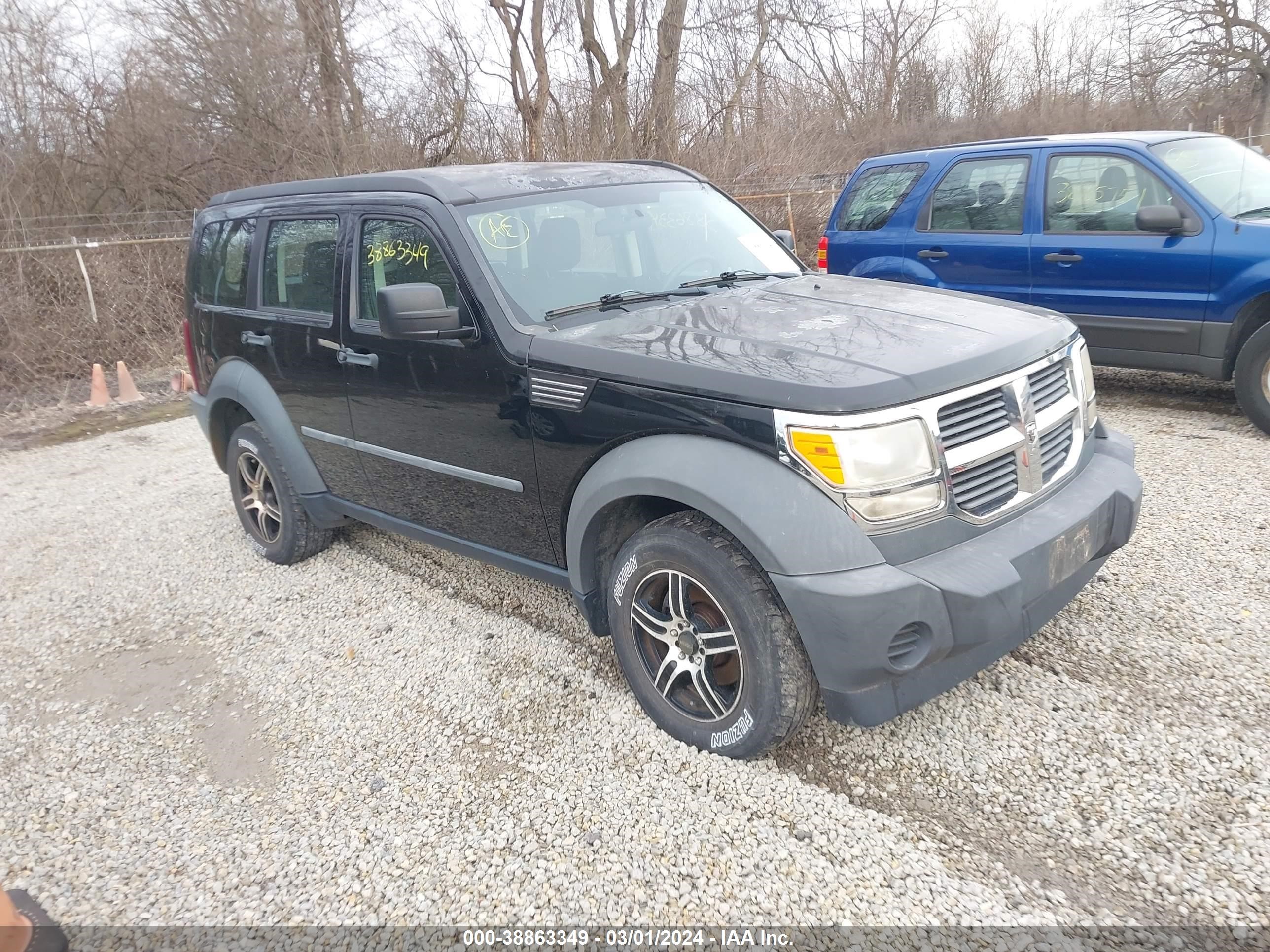 dodge nitro 2007 1d8gu28kx7w563506