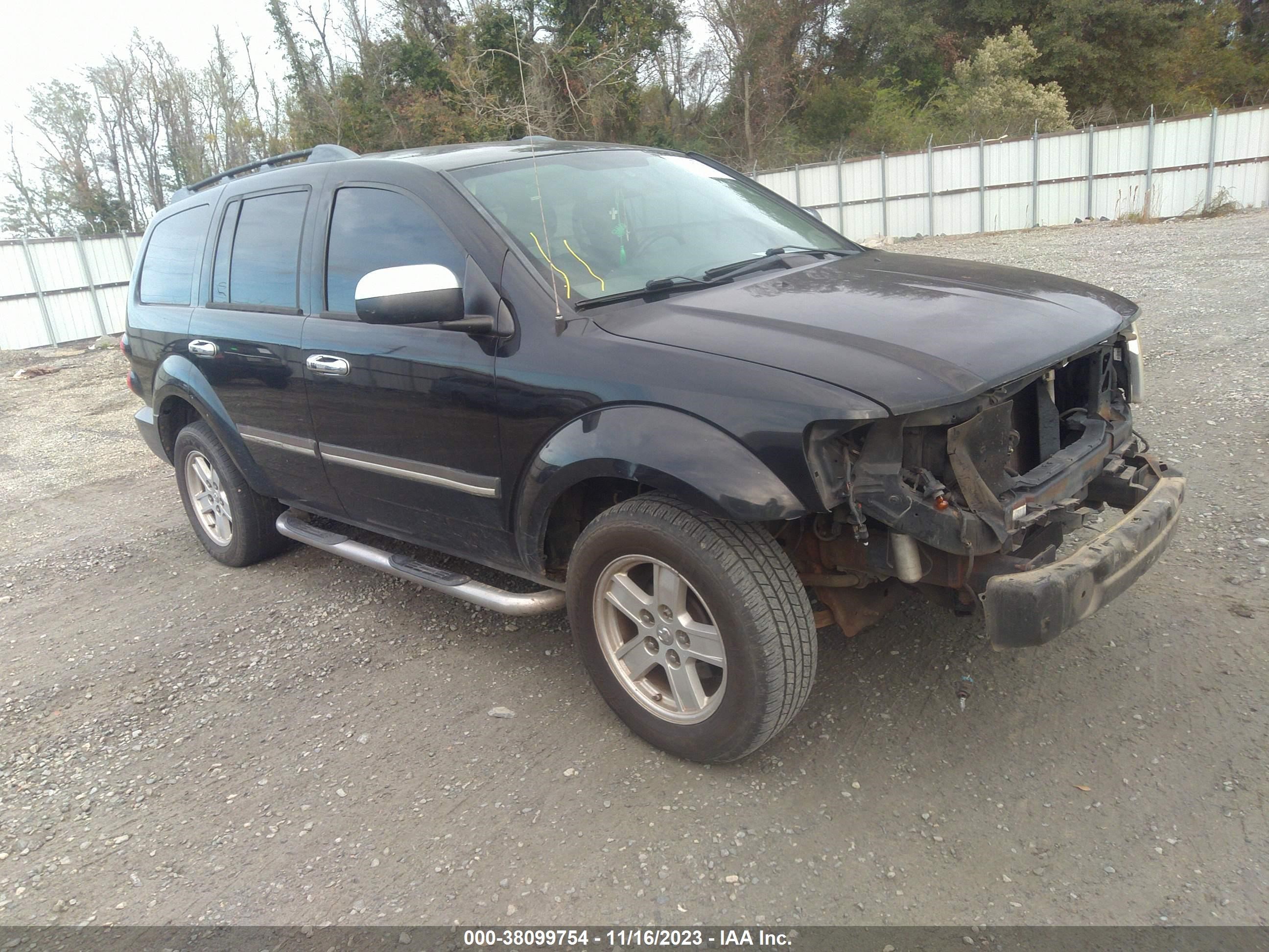 dodge durango 2007 1d8hd48k77f513453