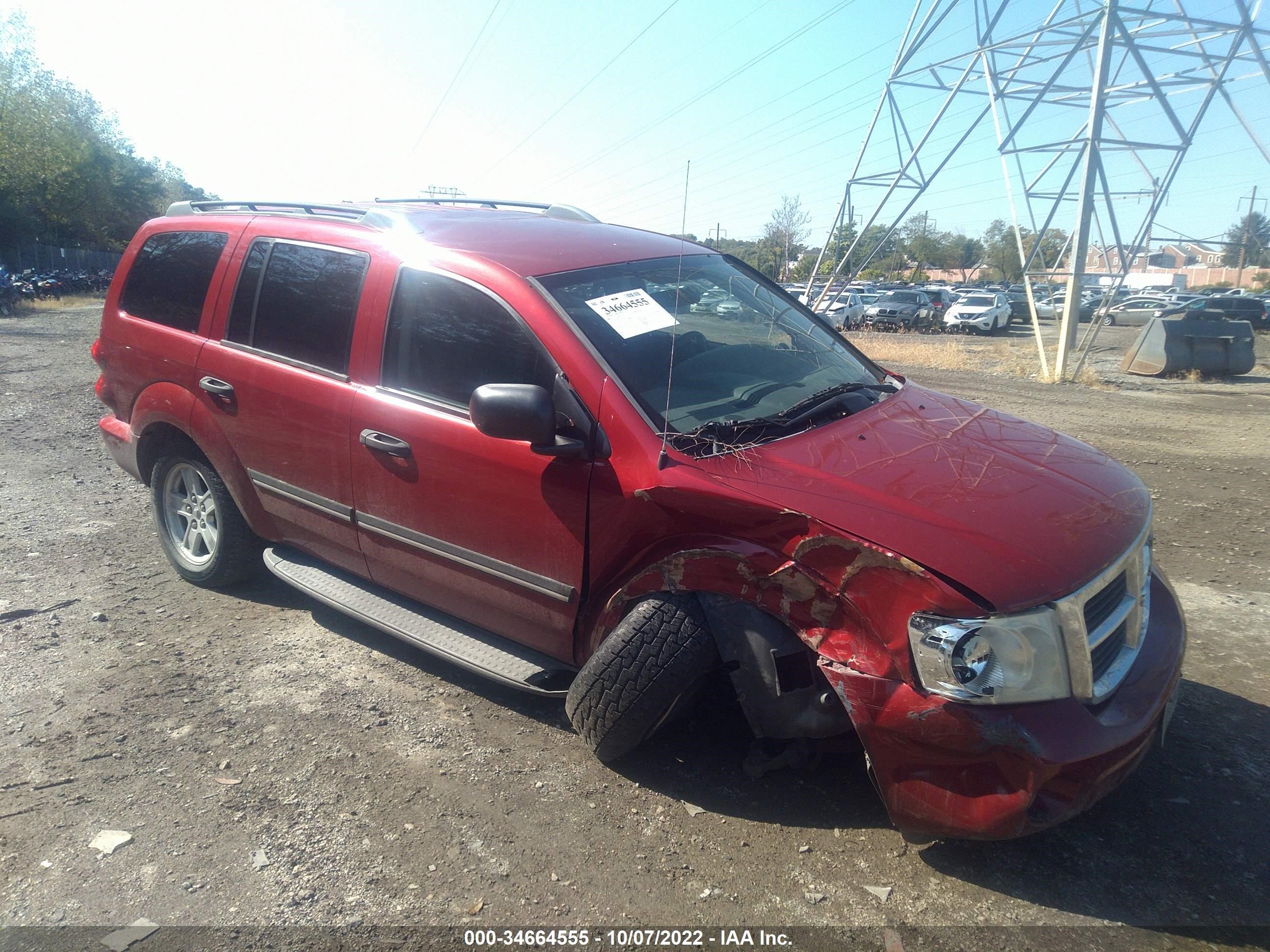 dodge durango 2007 1d8hd48p47f508139