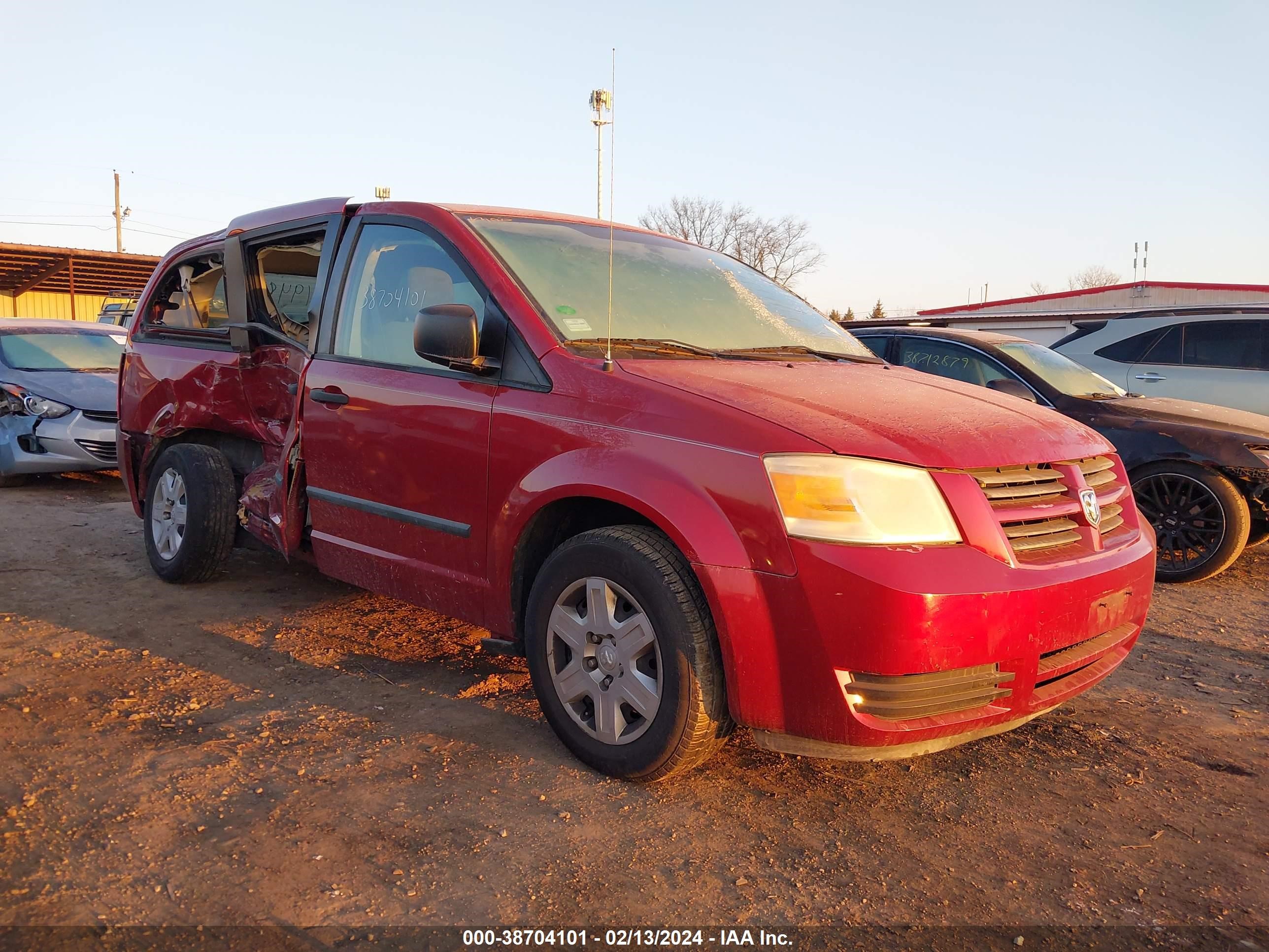 dodge caravan 2008 1d8hn44h78b194832