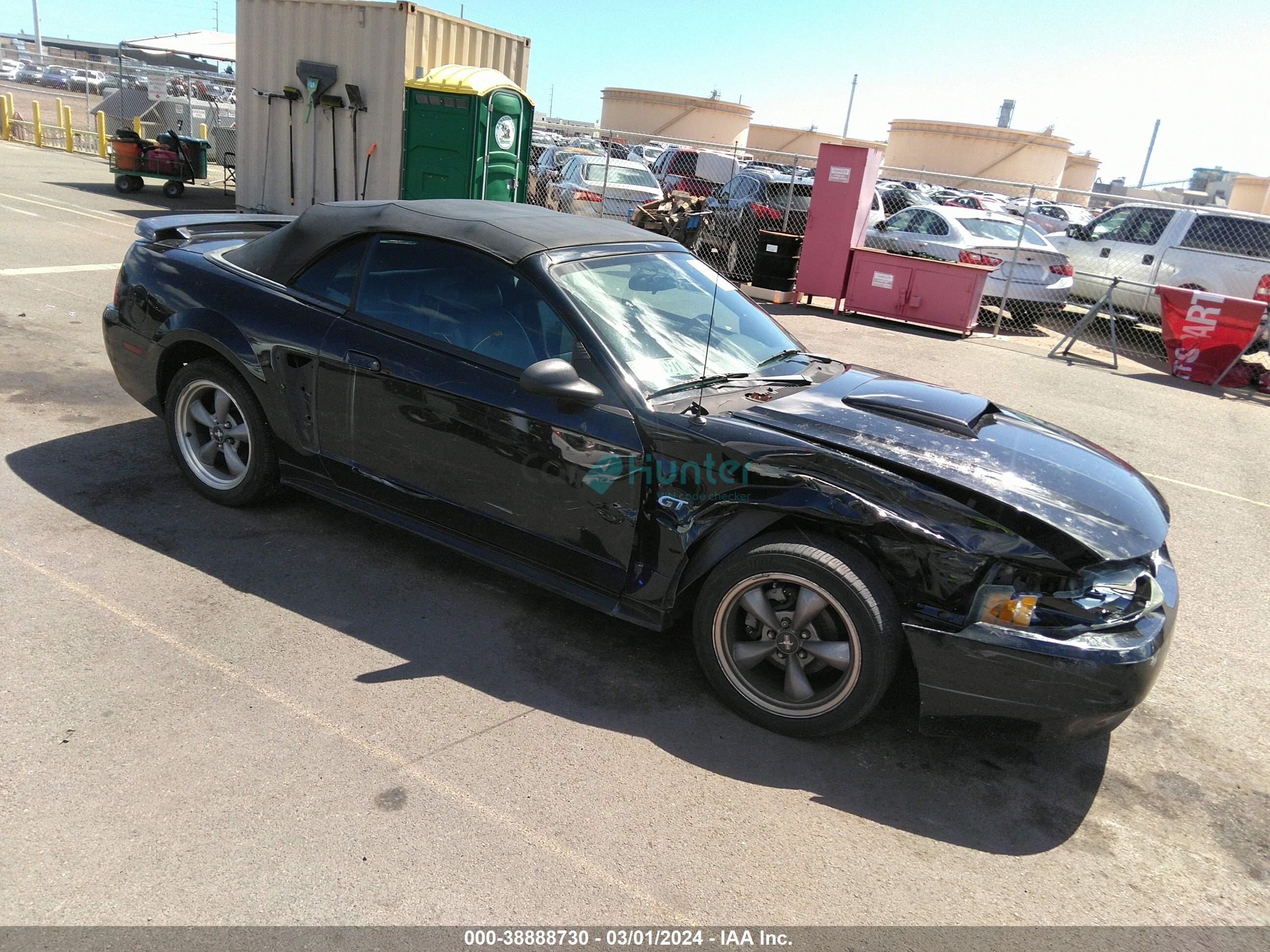 ford mustang 2001 1fafp45x81f225029