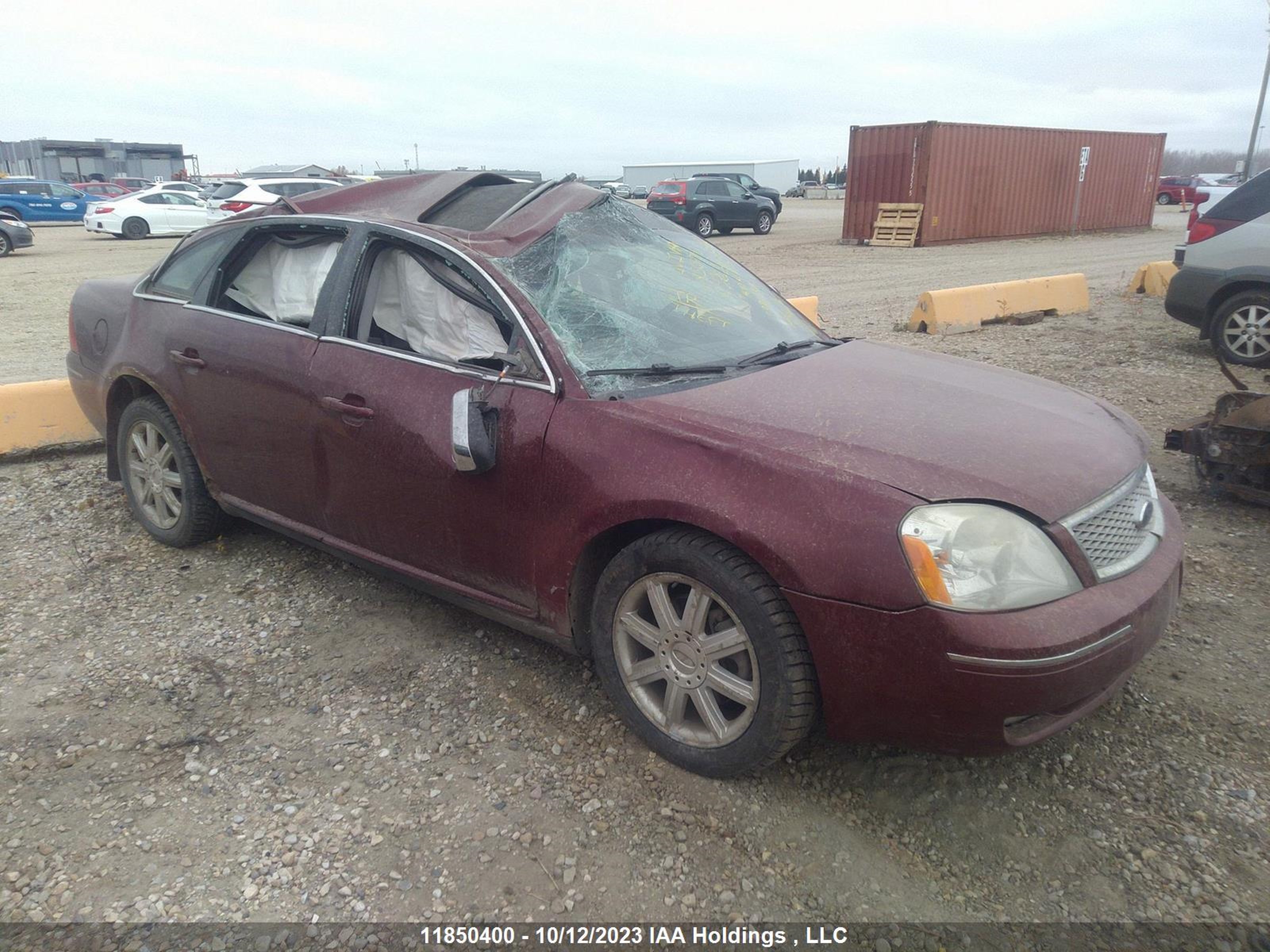 ford five hundred 2007 1fahp28117g143683