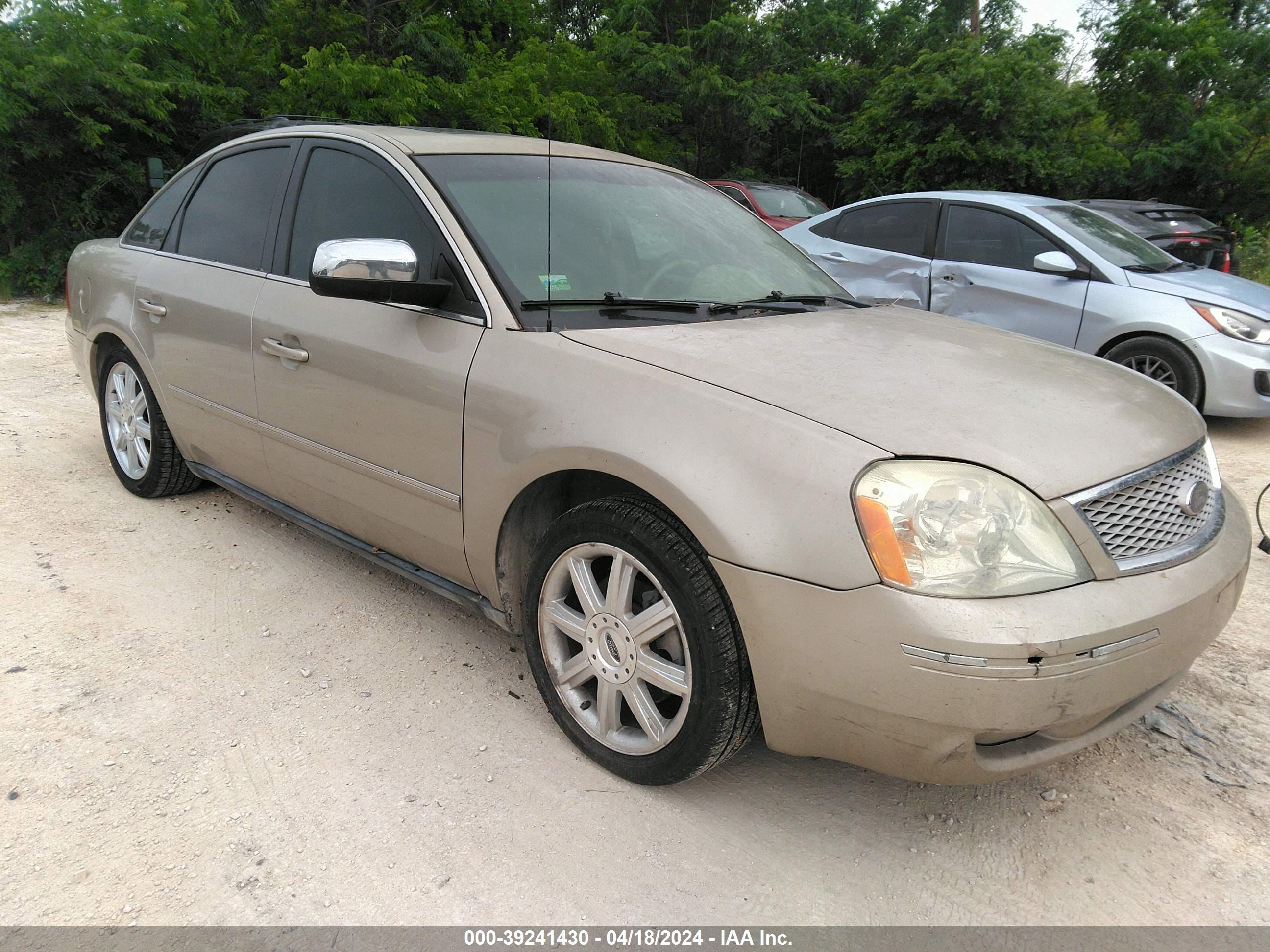 ford five hundred 2005 1fahp28185g136842