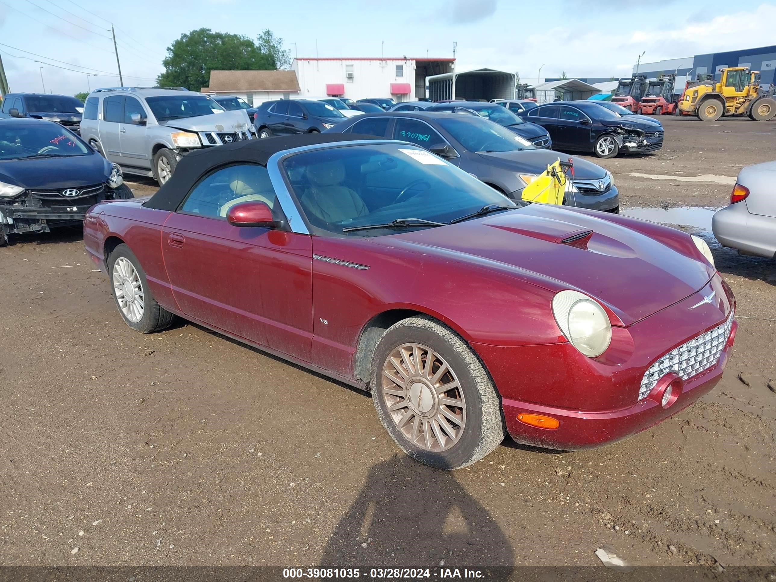 ford thunderbird 2004 1fahp60a64y112485