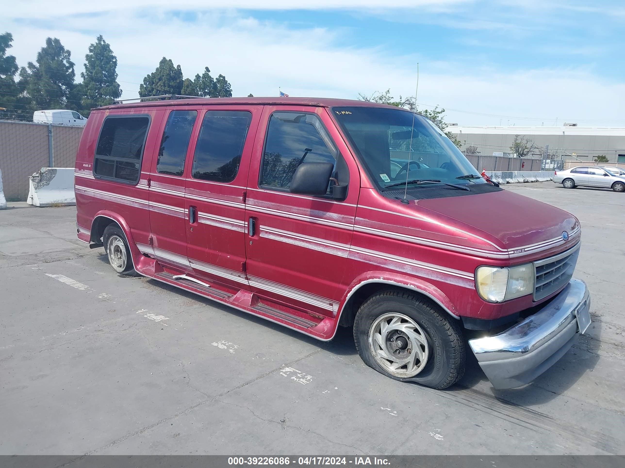 ford econoline 1993 1fdee14y0pha29146