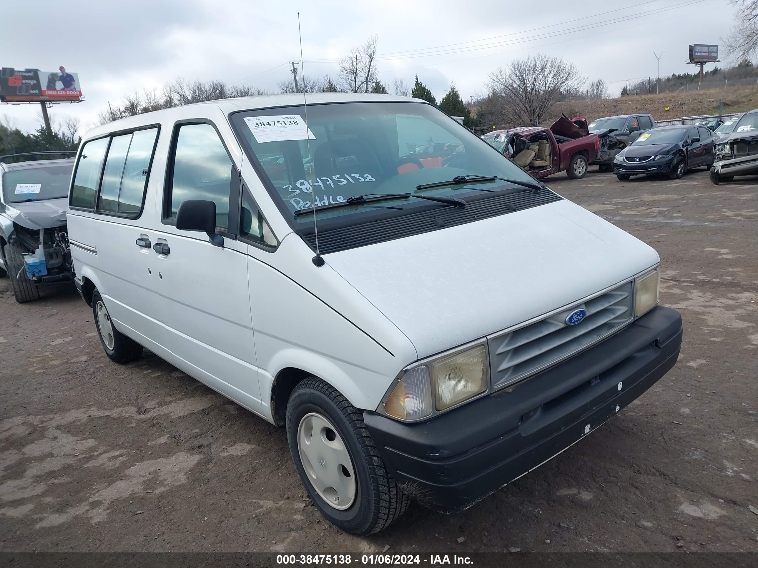 ford aerostar 1996 1fmca11u8tzb58891