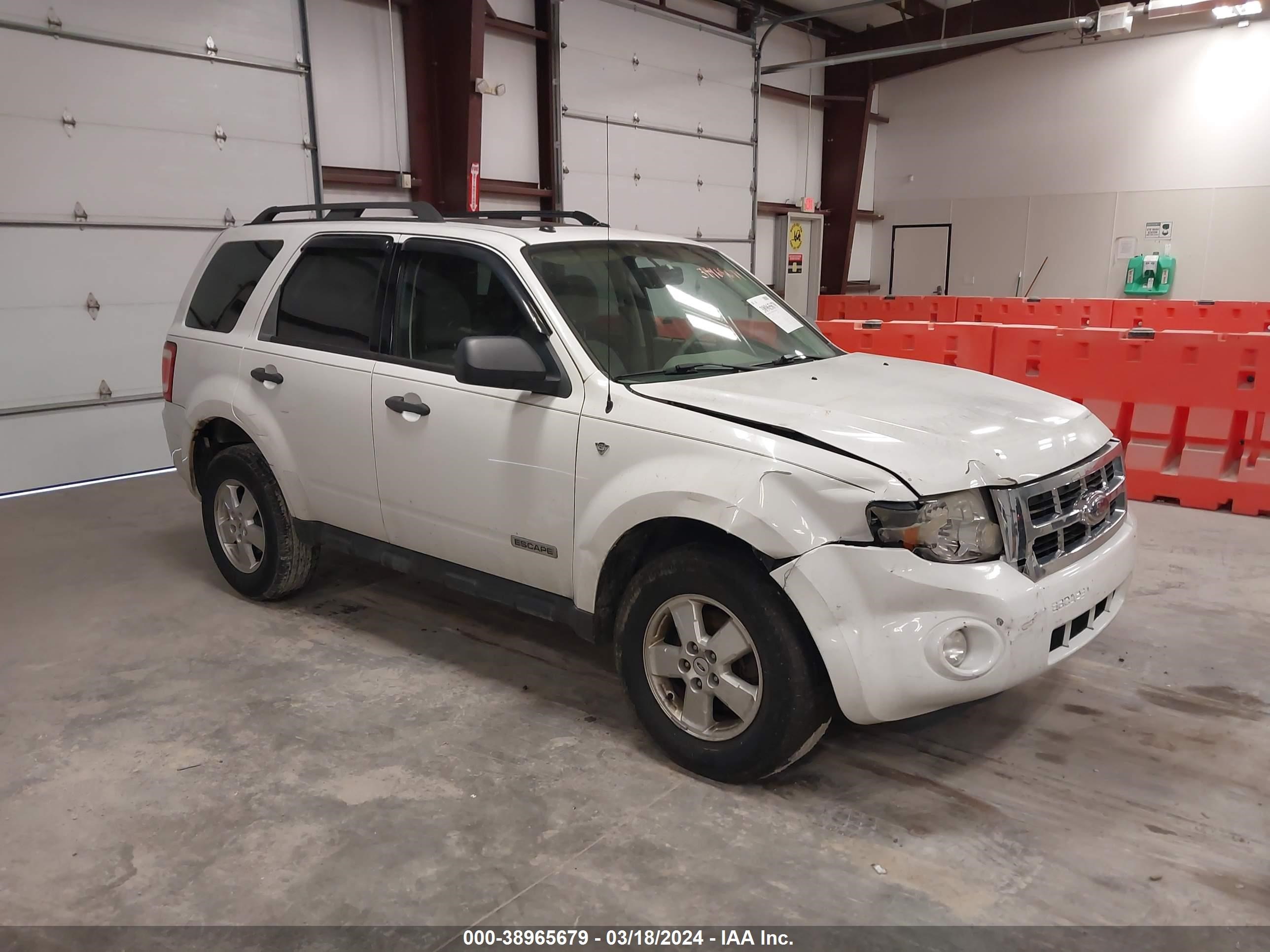 ford escape 2008 1fmcu03148kc32358