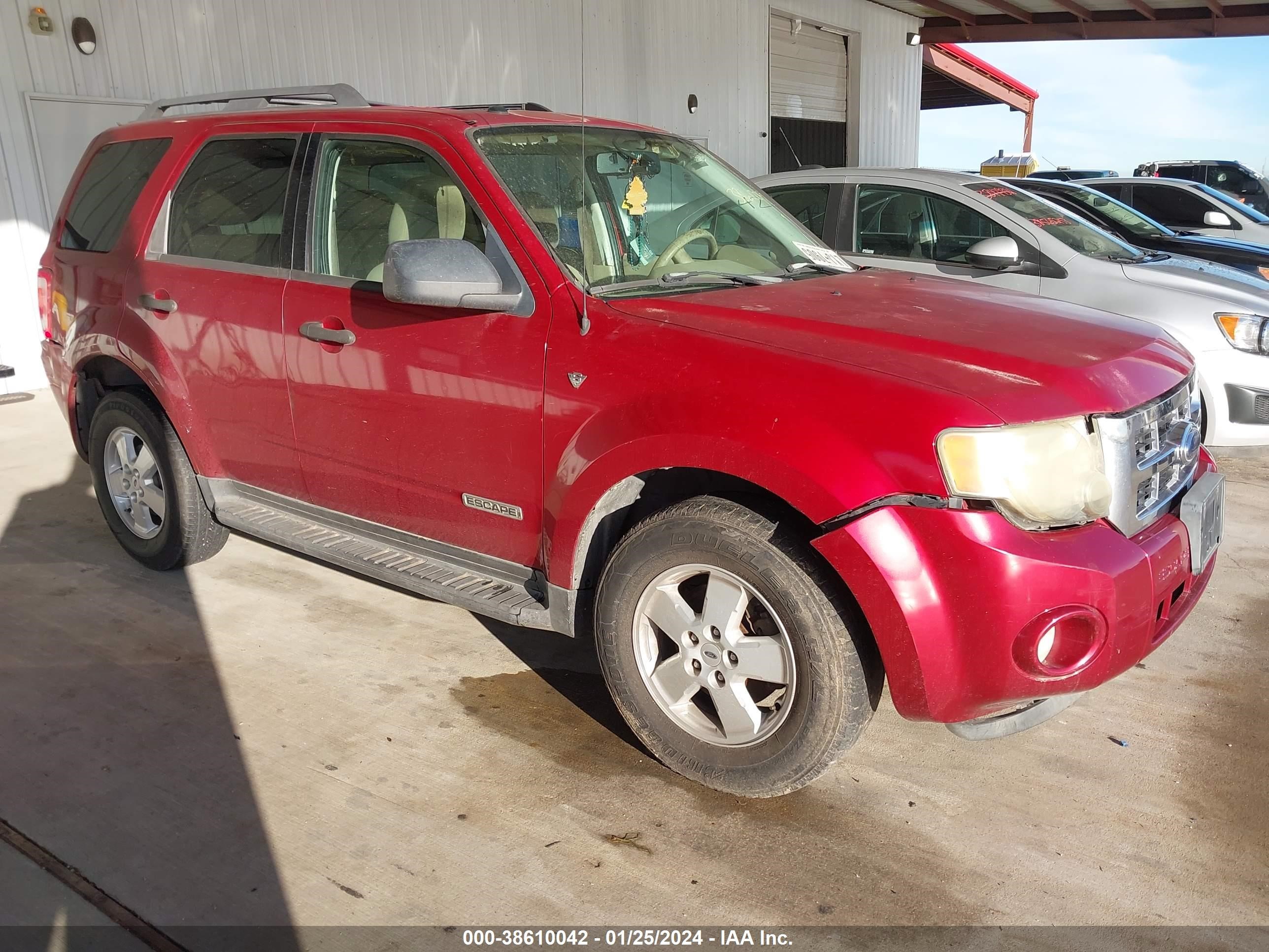 ford escape 2008 1fmcu03158kc34300