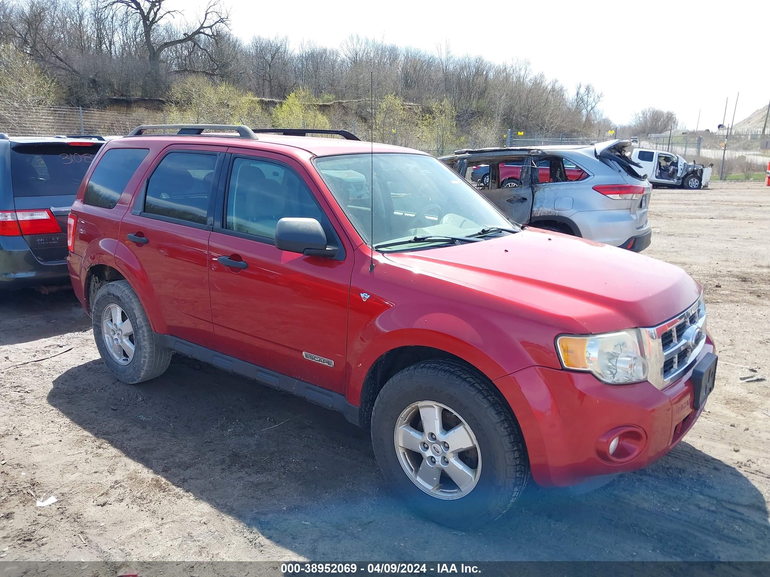 ford escape 2008 1fmcu03168ke03451