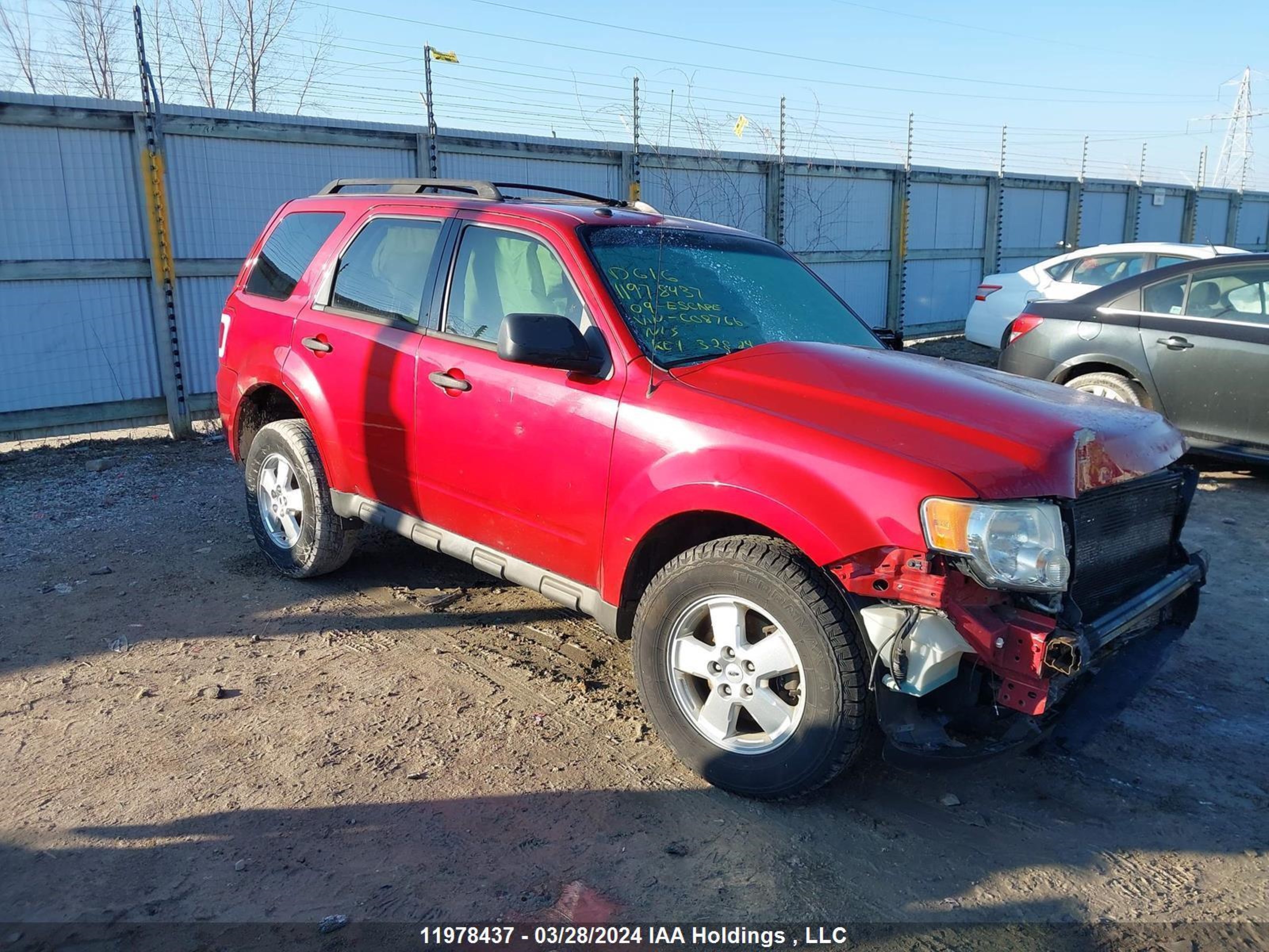 ford escape 2009 1fmcu03719kc08766