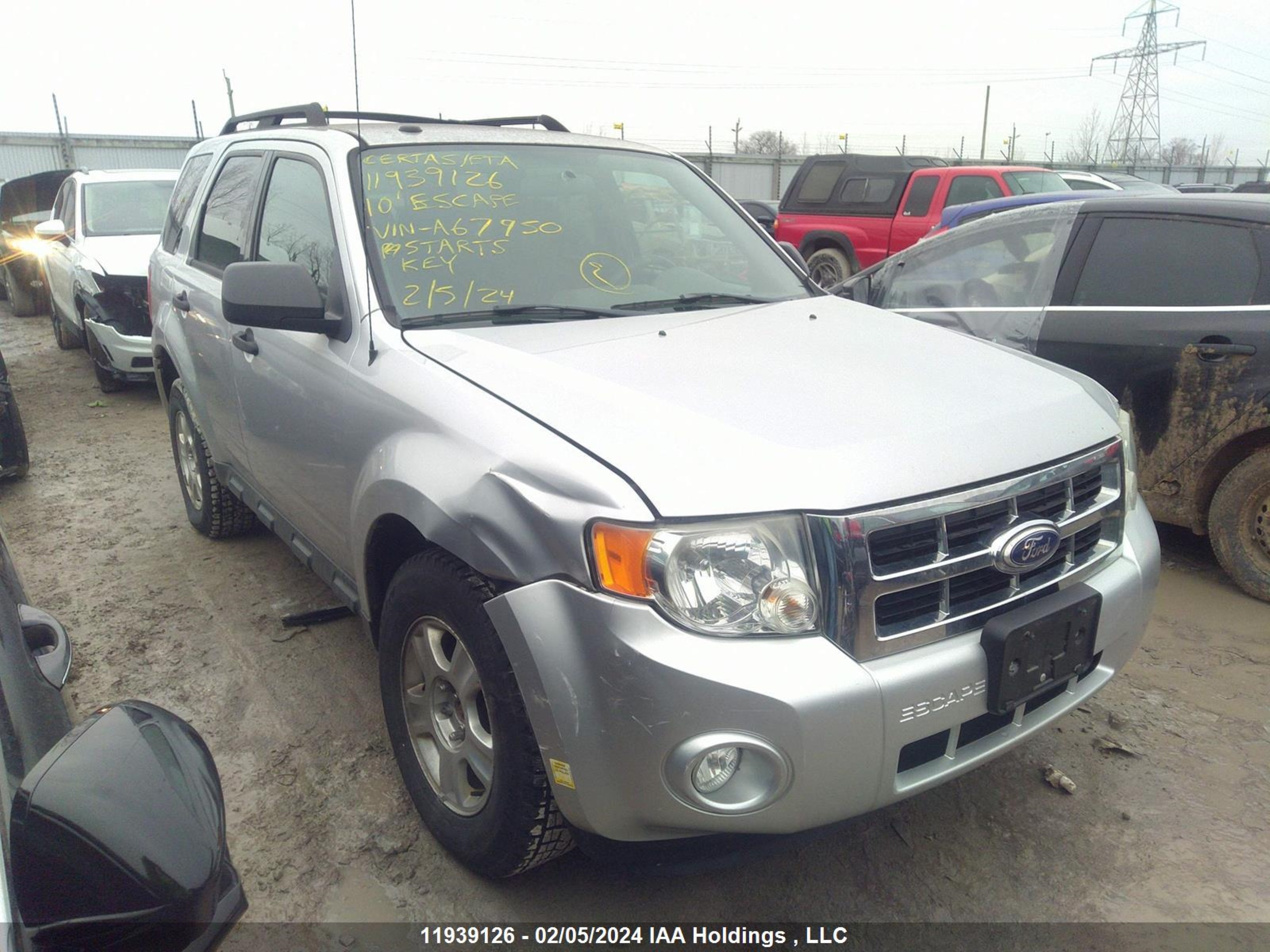 ford escape 2010 1fmcu0dg7aka67950