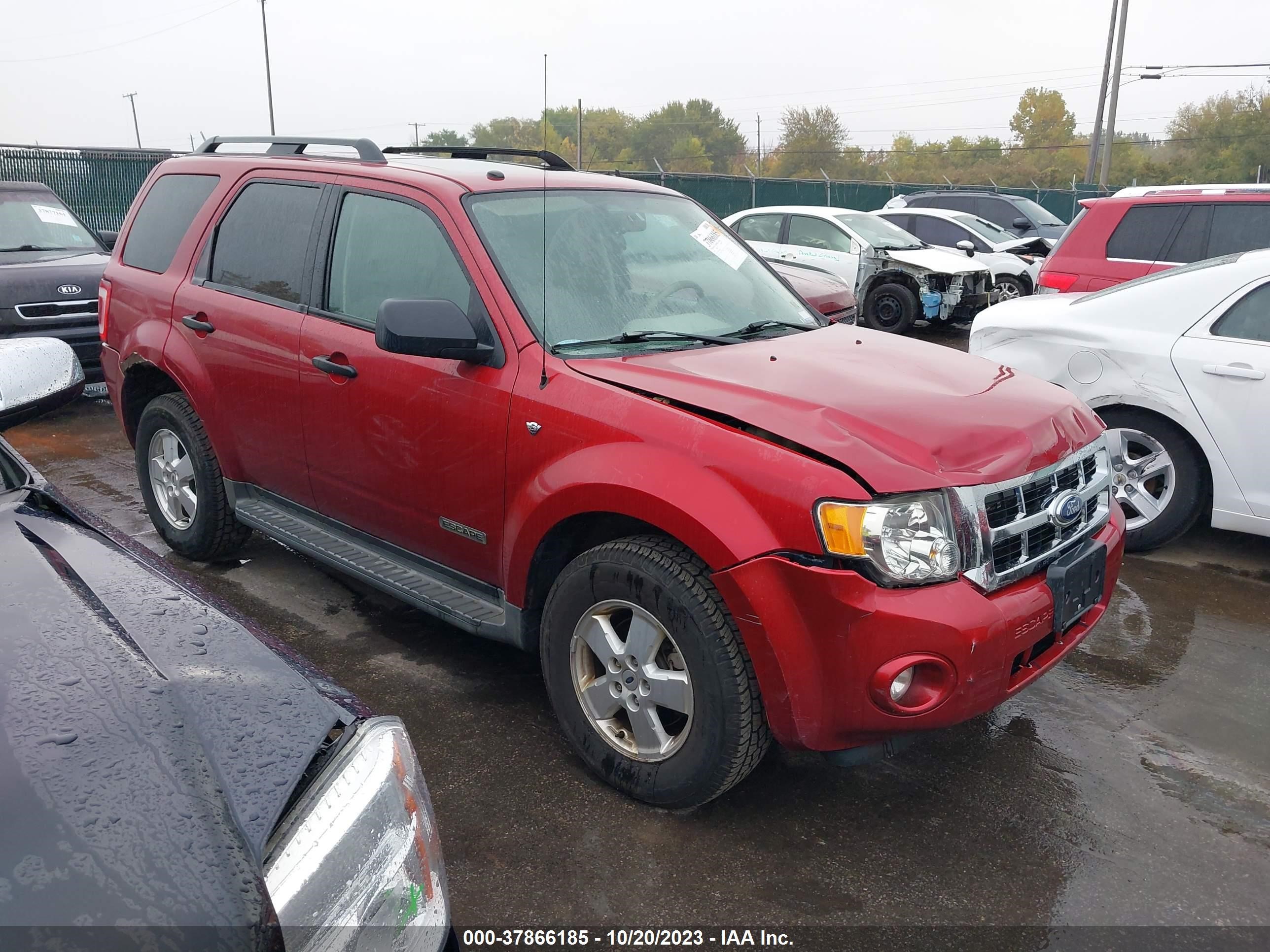 ford escape 2008 1fmcu93138kb50366