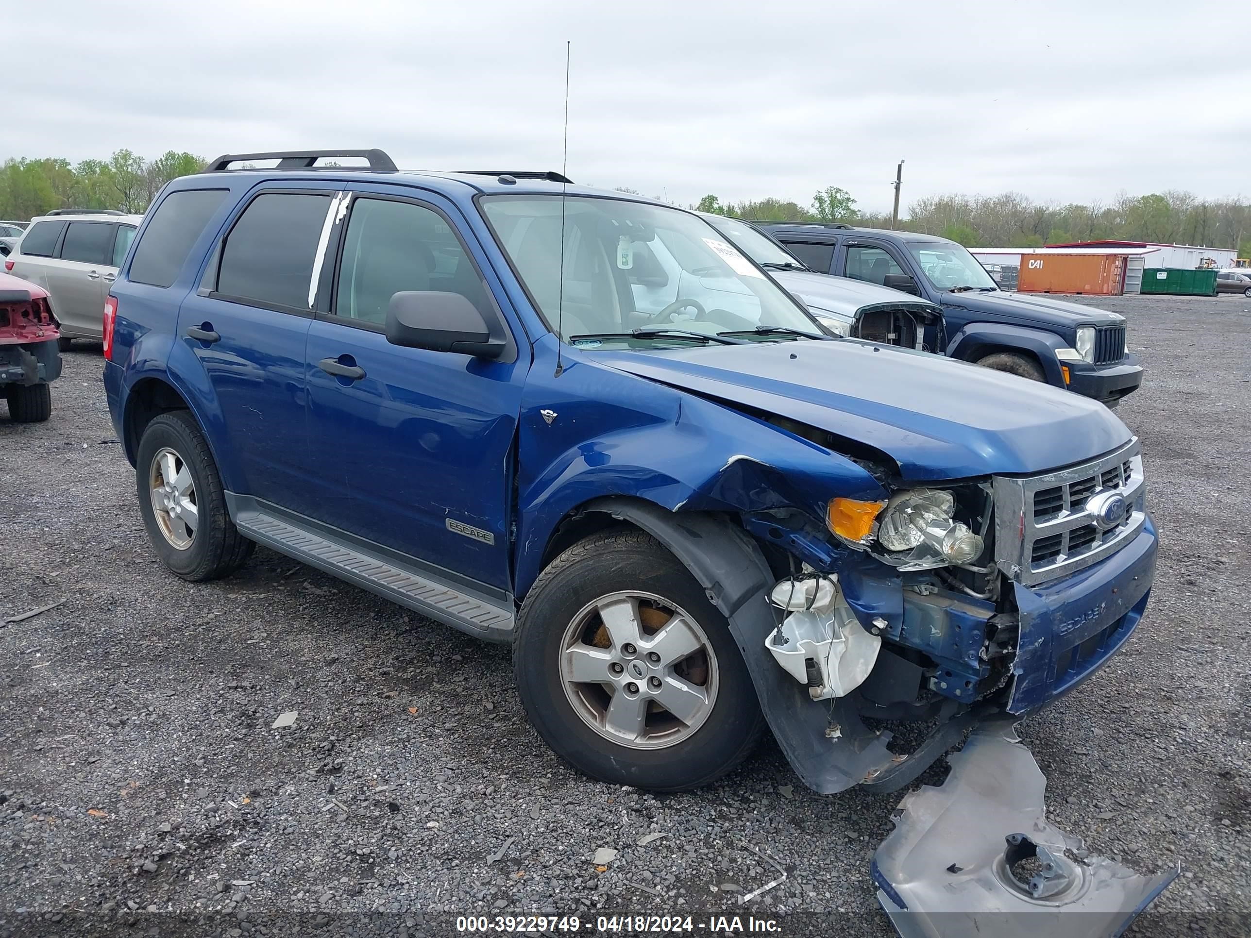 ford escape 2008 1fmcu93178ka34555