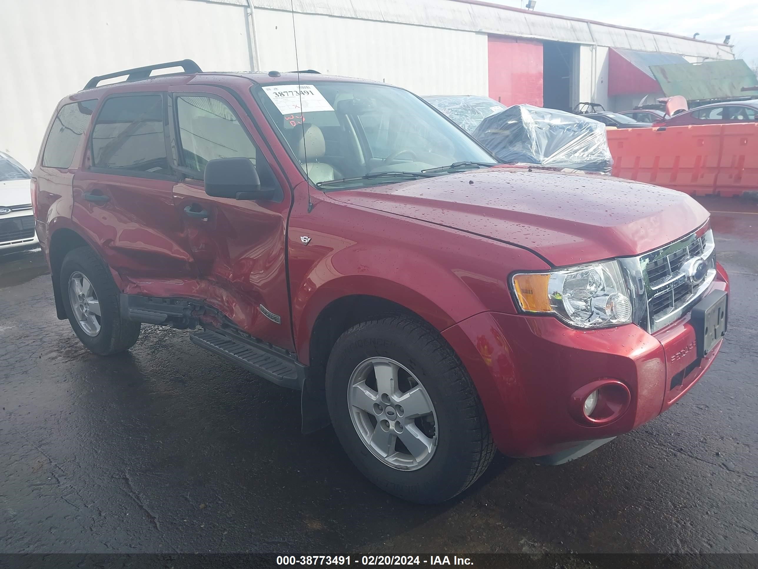 ford escape 2008 1fmcu931x8kb02167