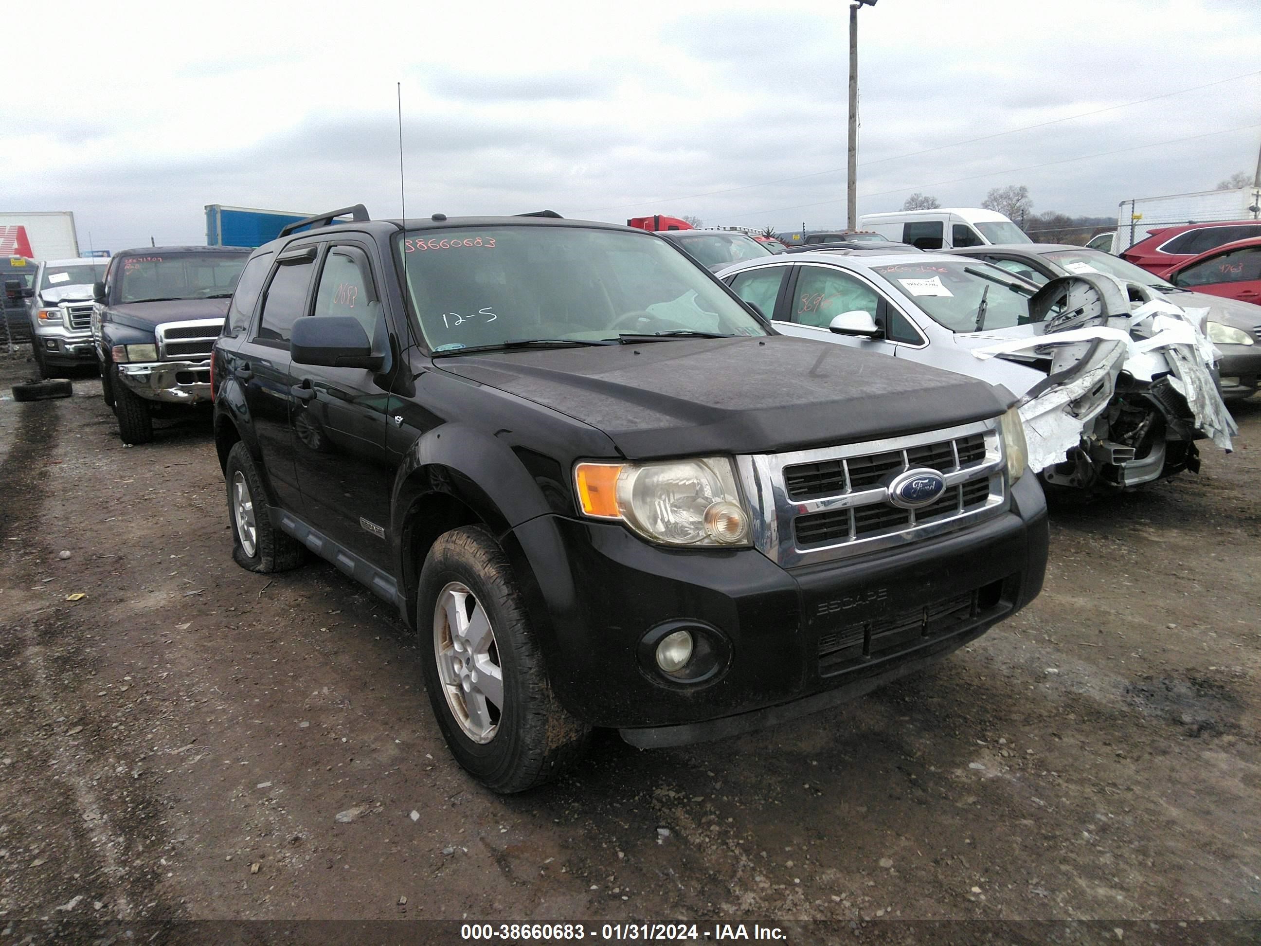 ford escape 2008 1fmcu931x8ke77993