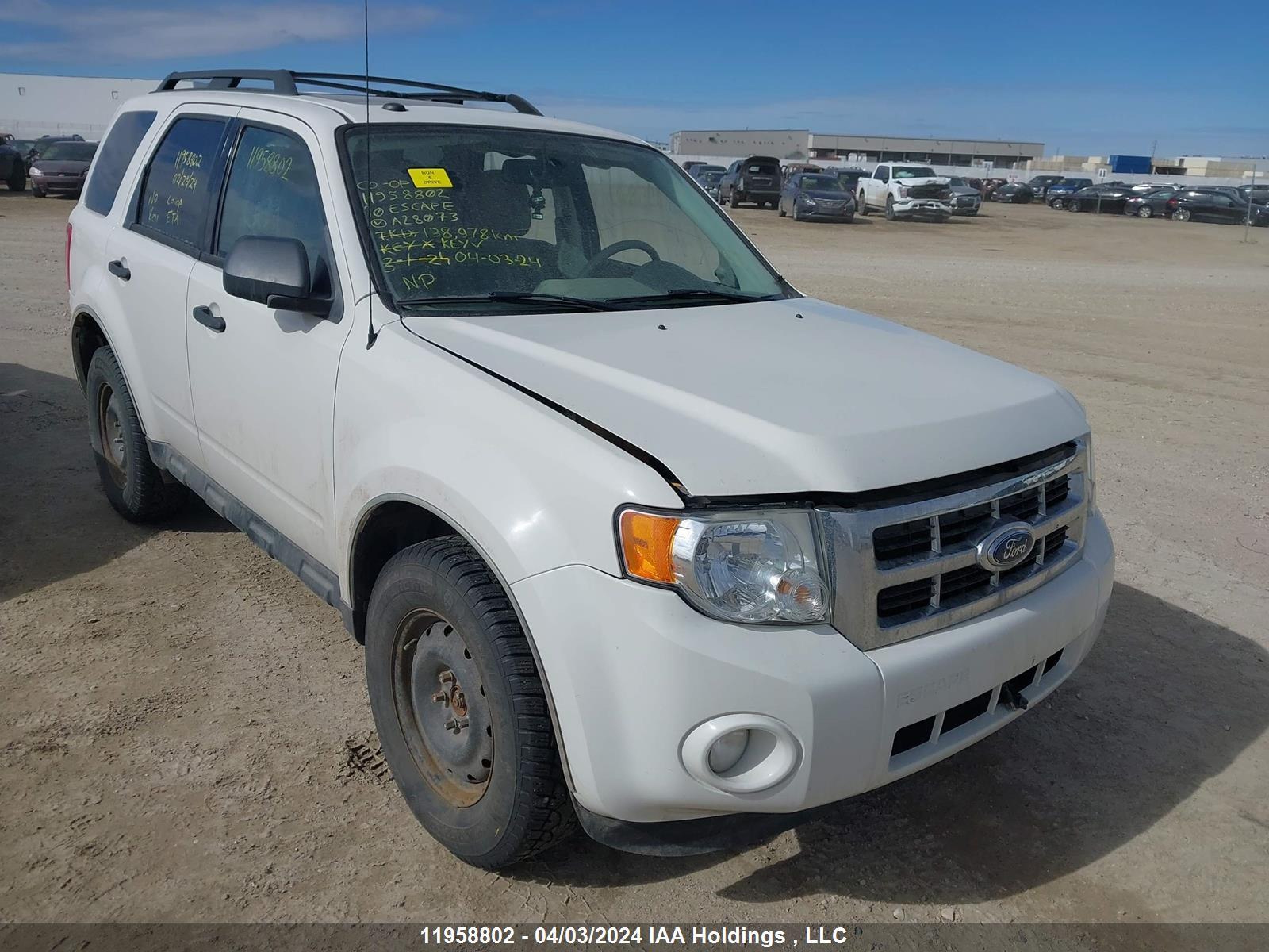 ford escape 2010 1fmcu9dg2aka28073