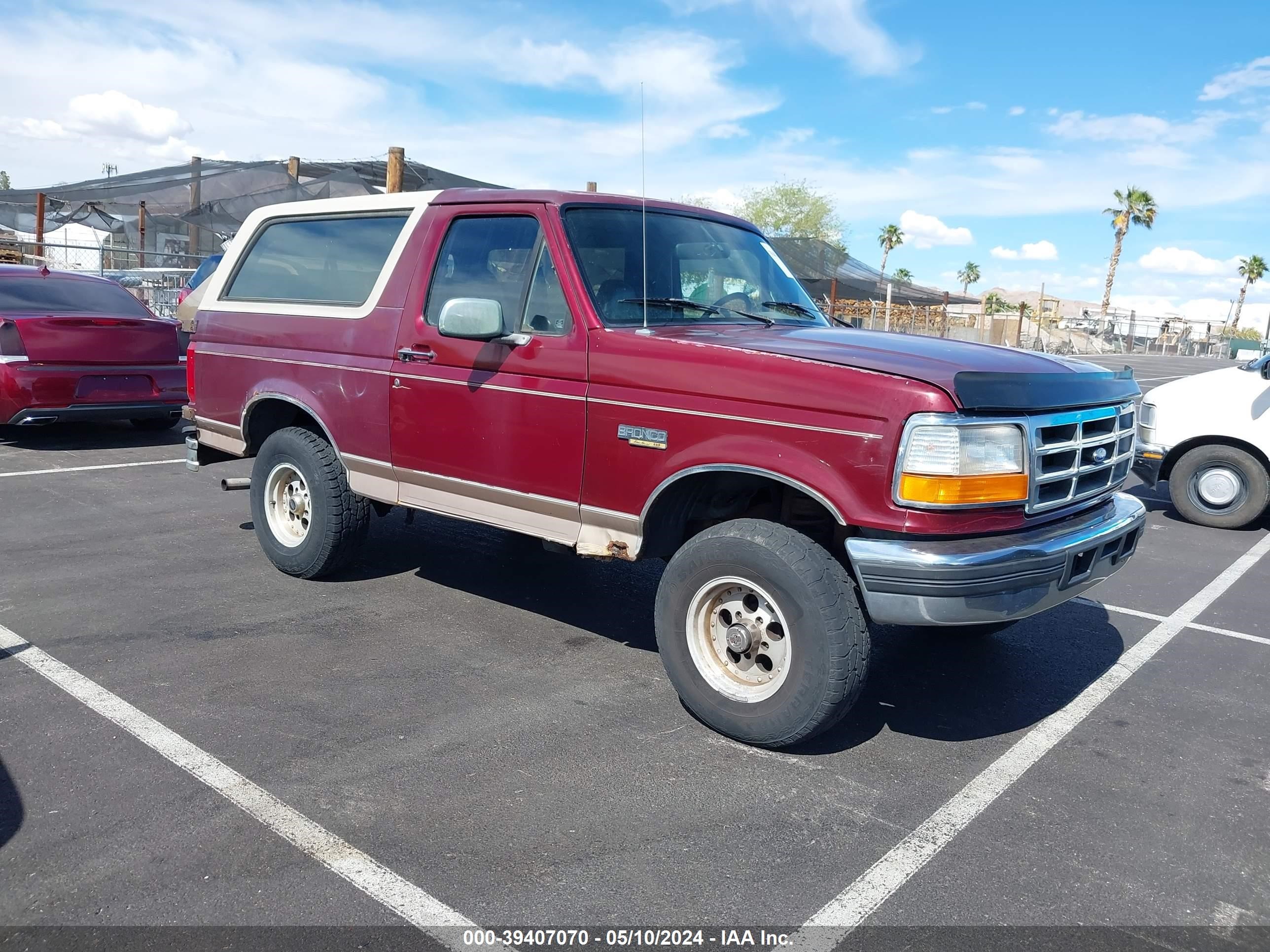 ford bronco 1996 1fmeu15hxtlb67916