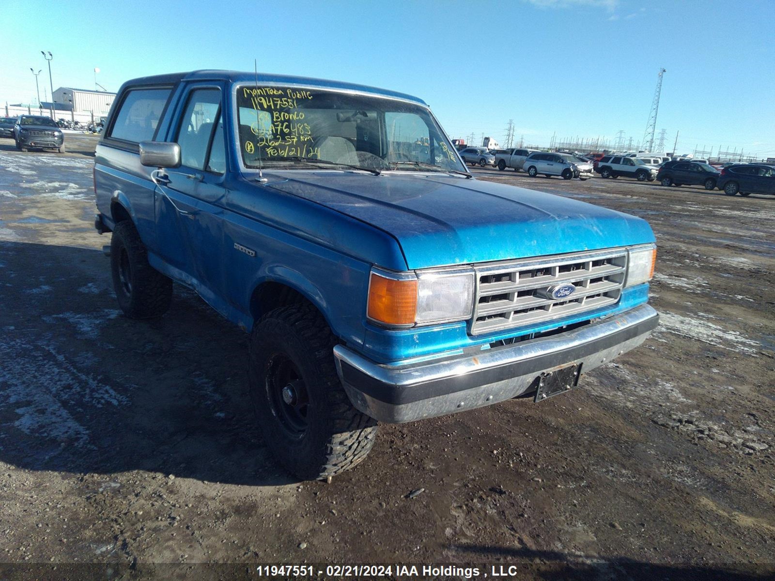 ford bronco 1988 1fmeu15n6jla76483