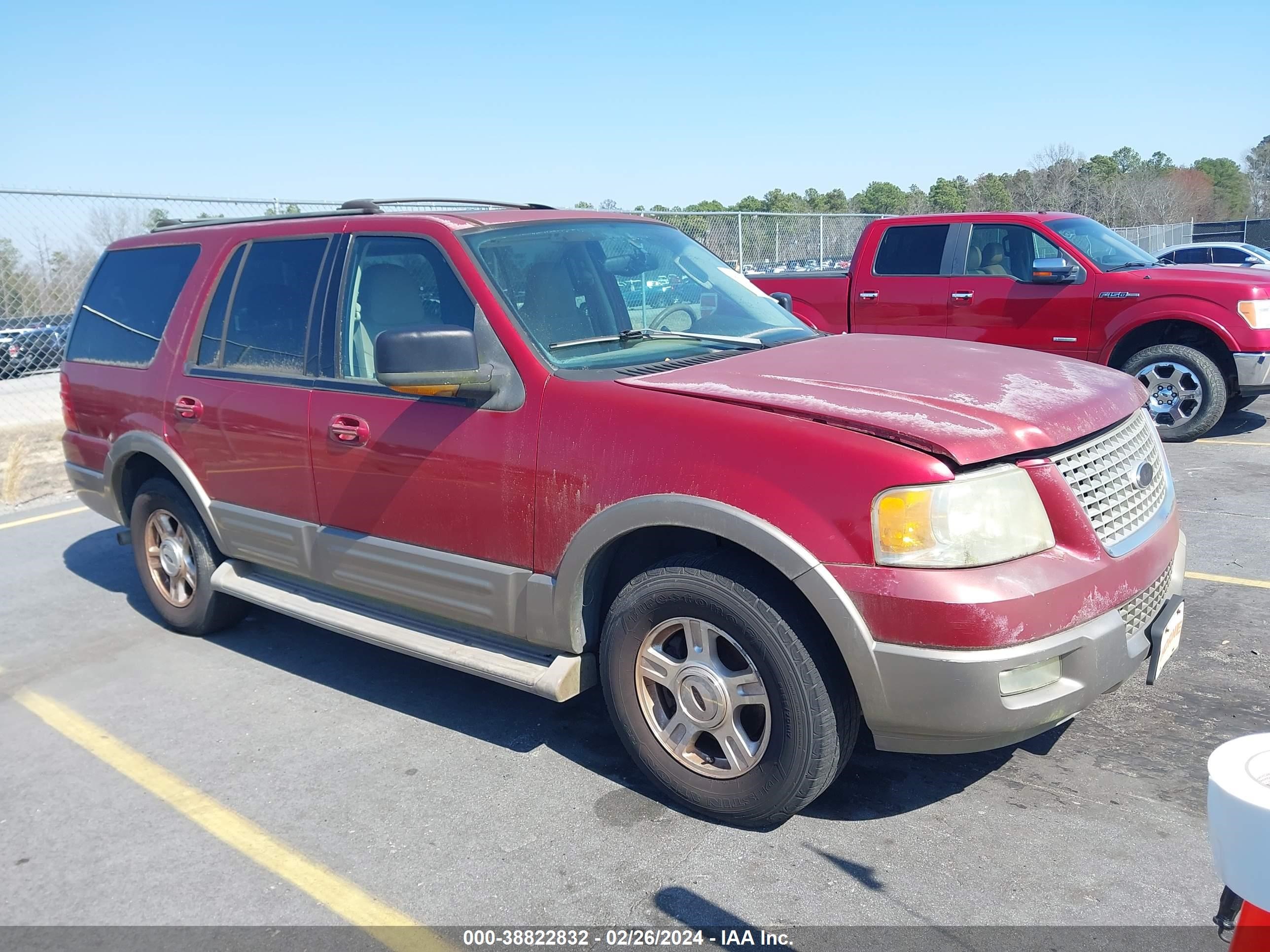 ford expedition 2004 1fmeu17w54la43789