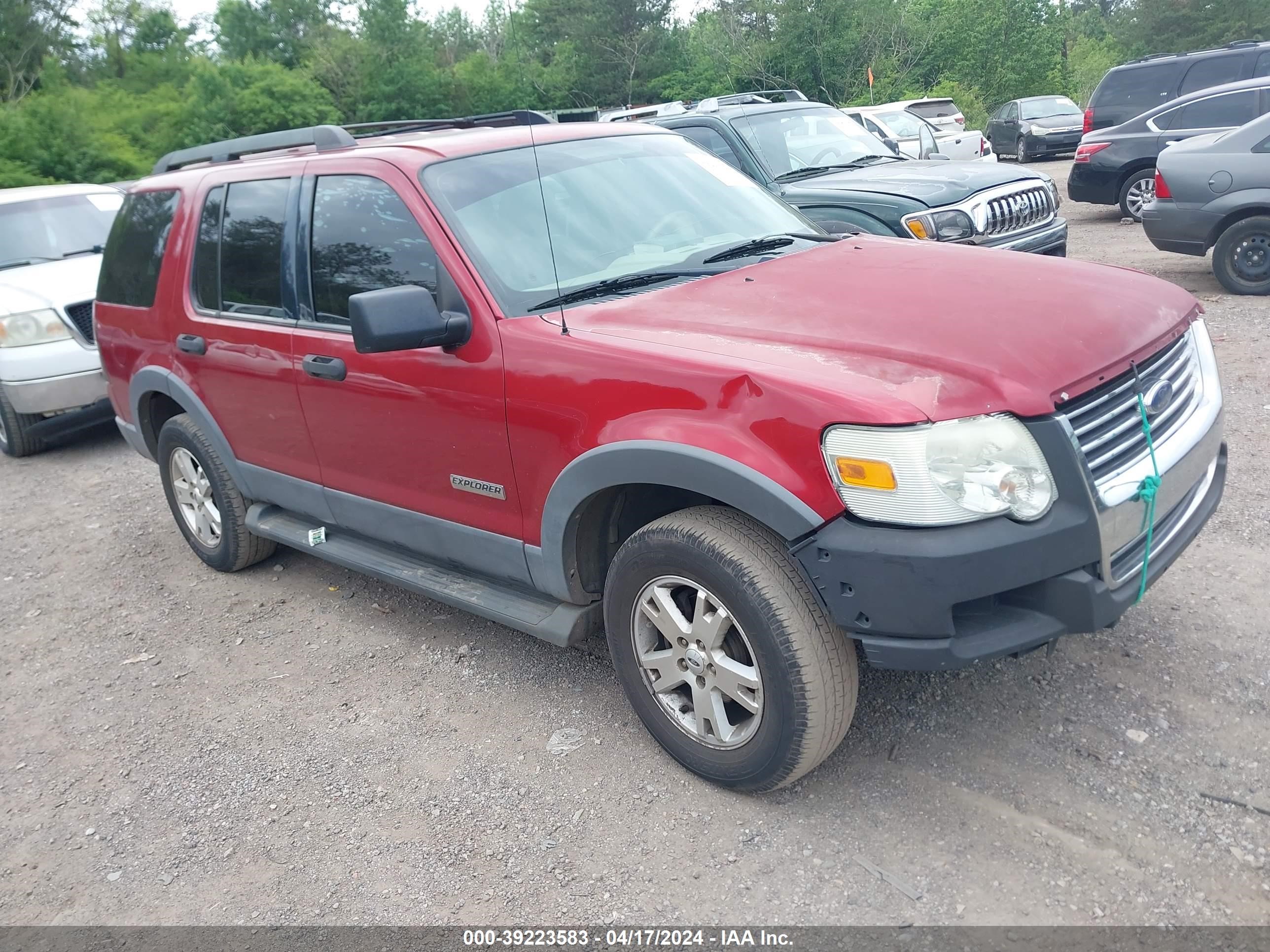 ford explorer 2006 1fmeu63836ua20352